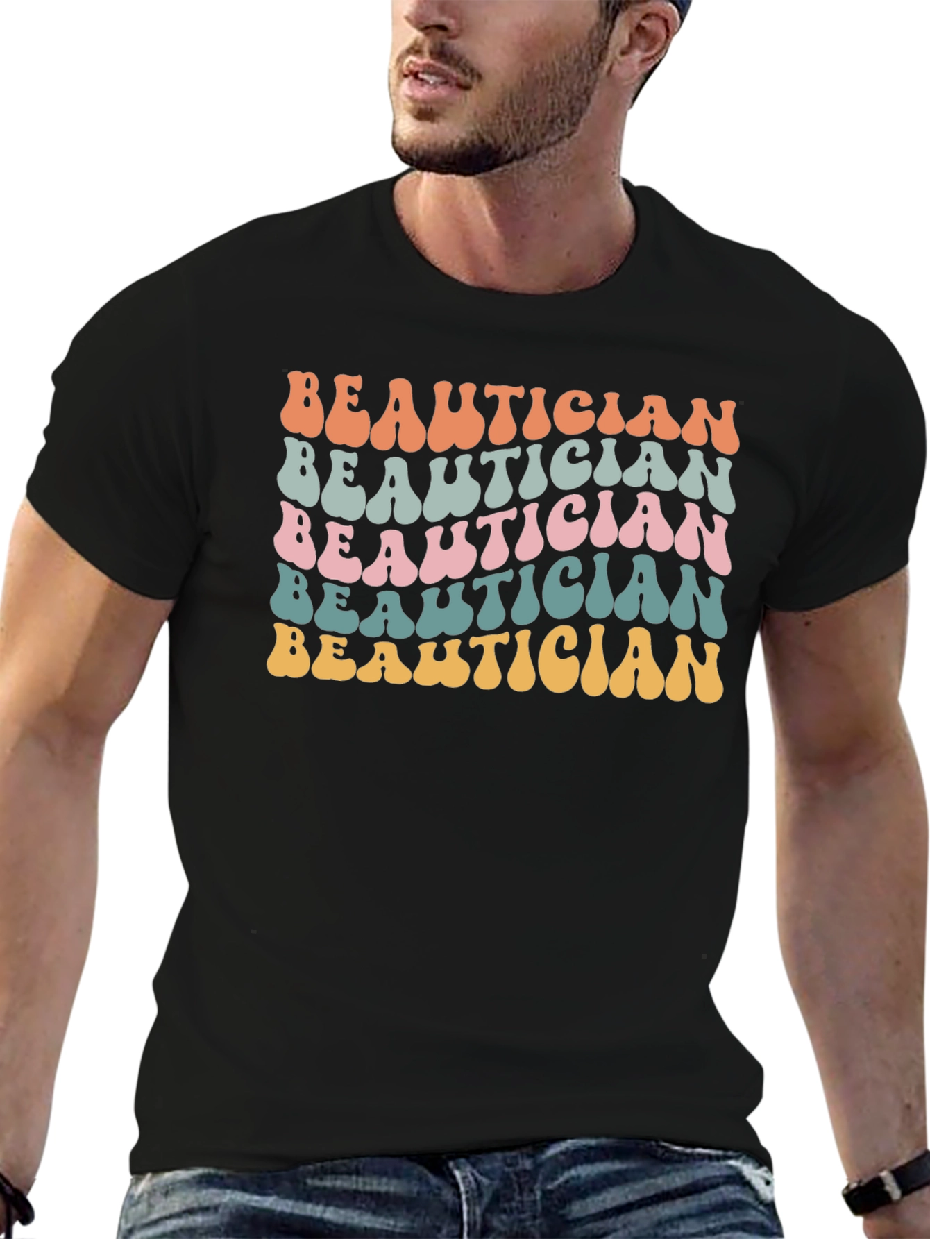 Beautician Retro Style Graphic T-Shirt