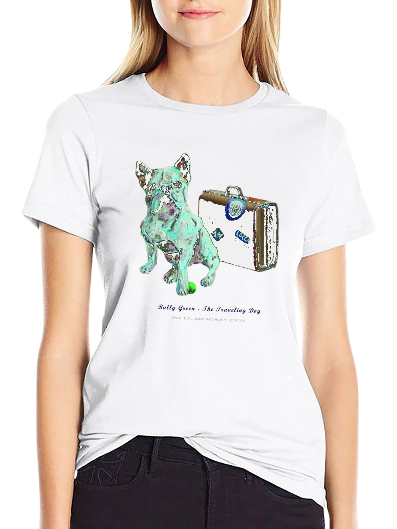 Dog & Suitcase Graphic Tee - Unique Stylish Design