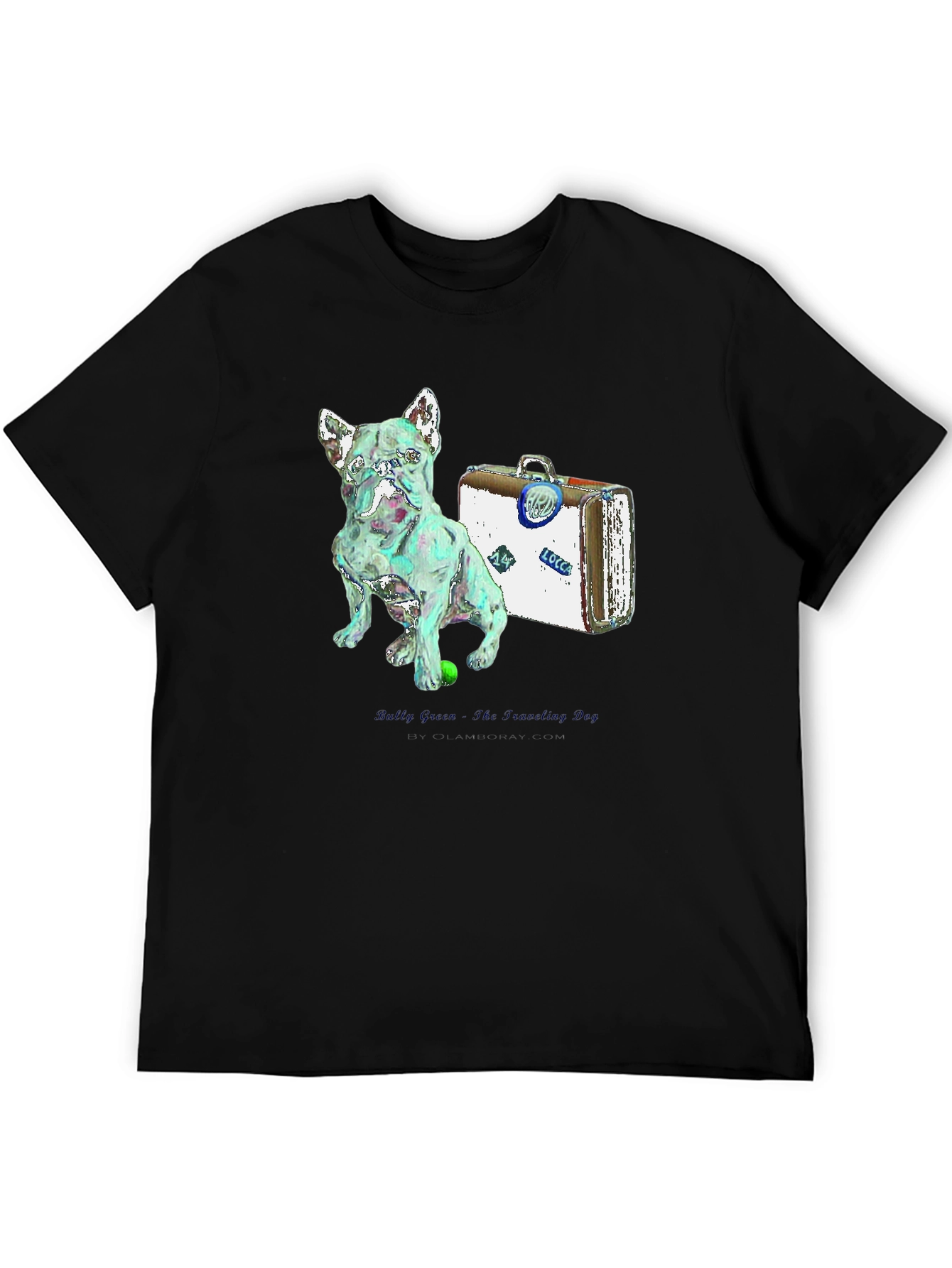 Dog & Suitcase Graphic Tee - Unique Stylish Design
