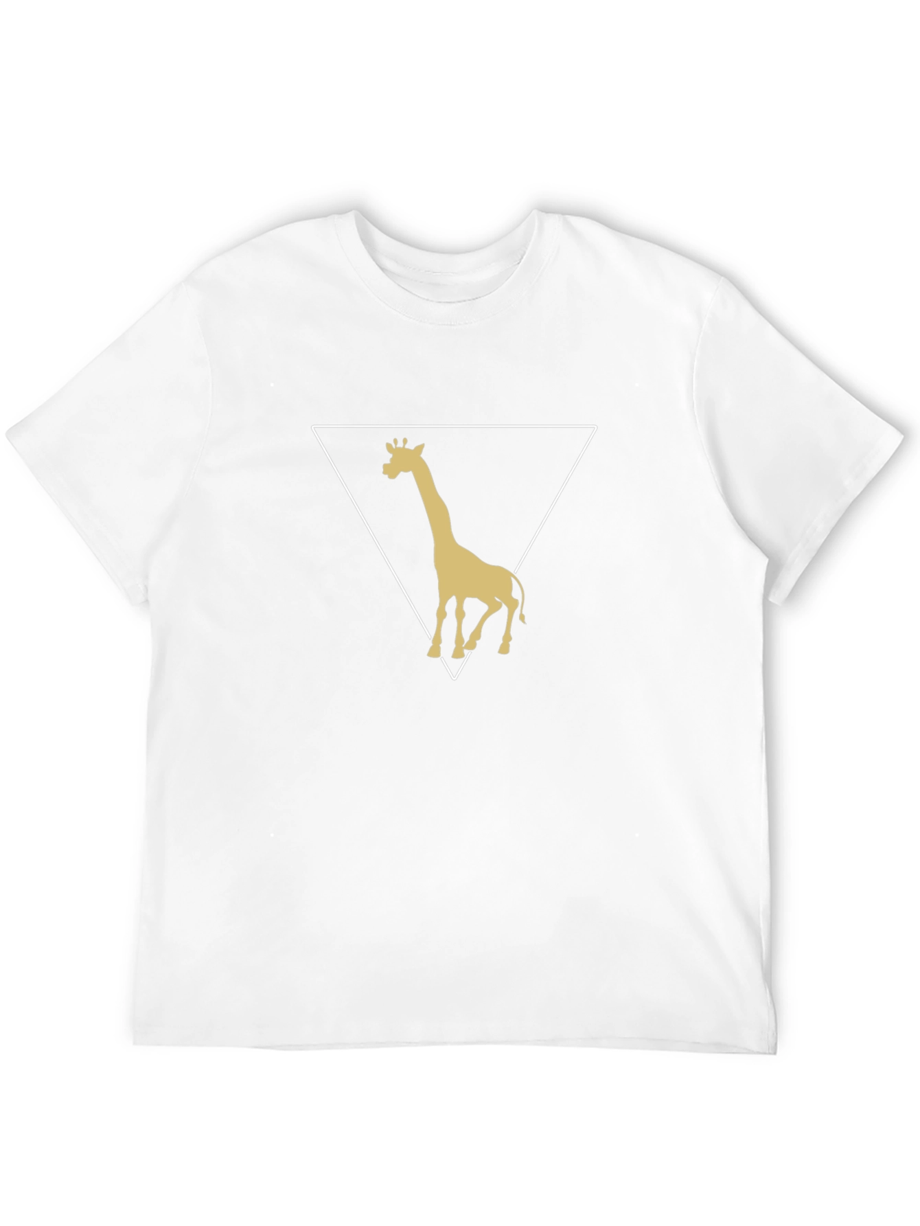 Giraffe Triangle Graphic Tee - Stylish Mens T-Shirt