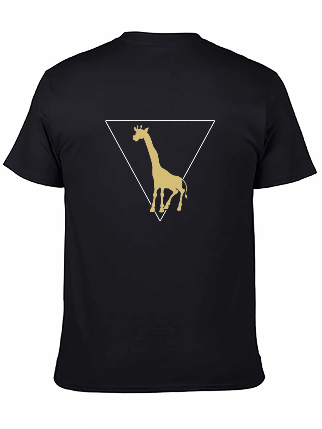Giraffe Triangle Graphic Tee - Stylish Mens T-Shirt