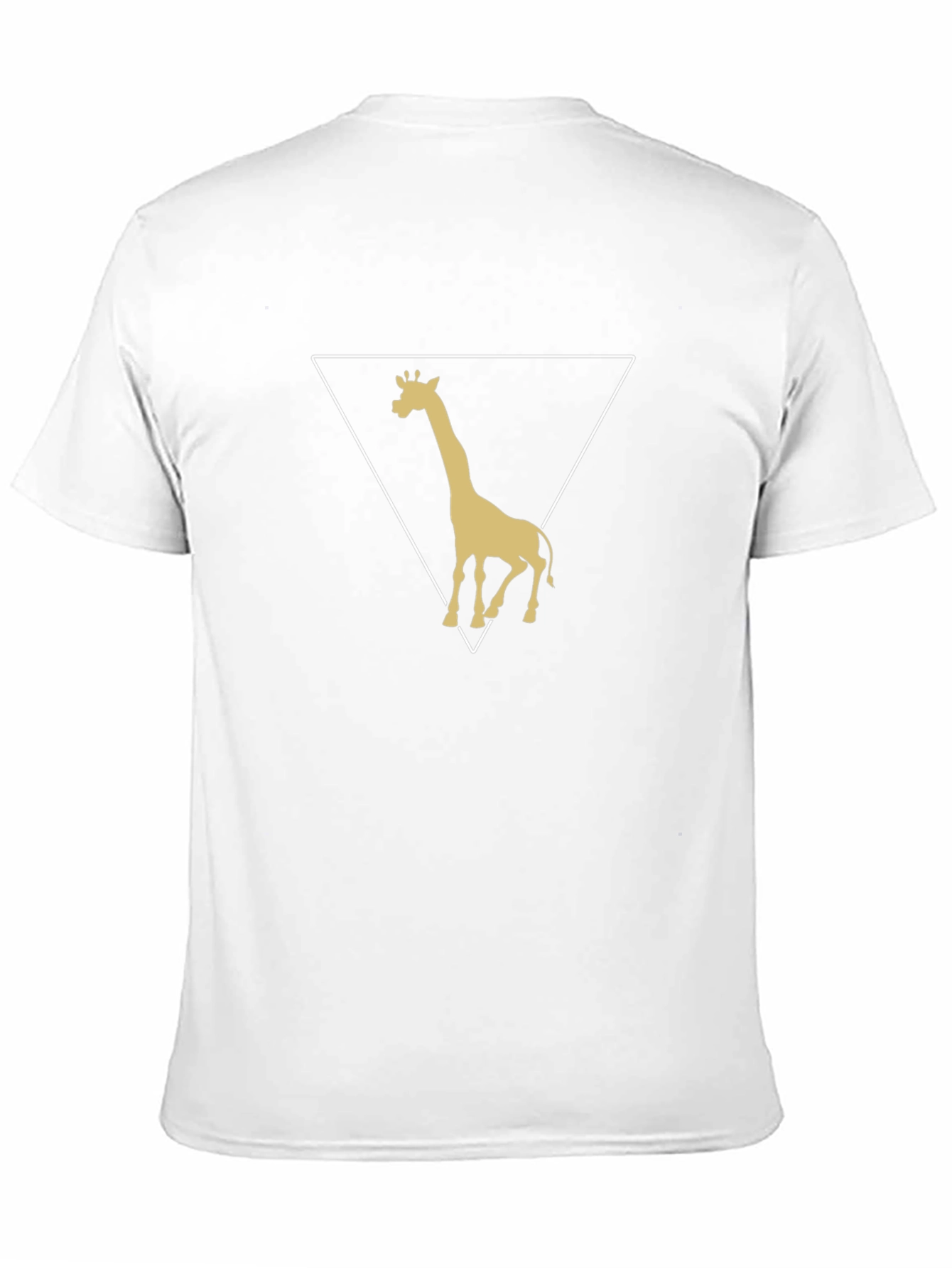 Giraffe Triangle Graphic Tee - Stylish Mens T-Shirt