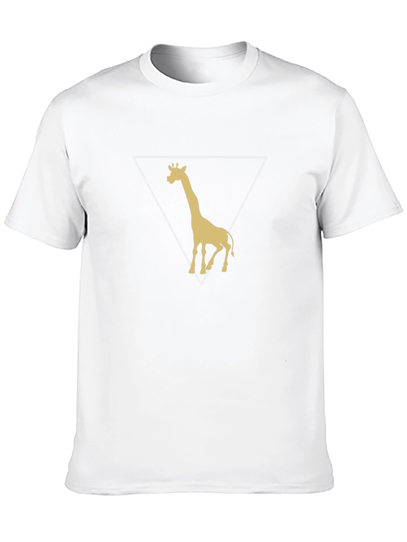 Giraffe Triangle Graphic Tee - Stylish Mens T-Shirt