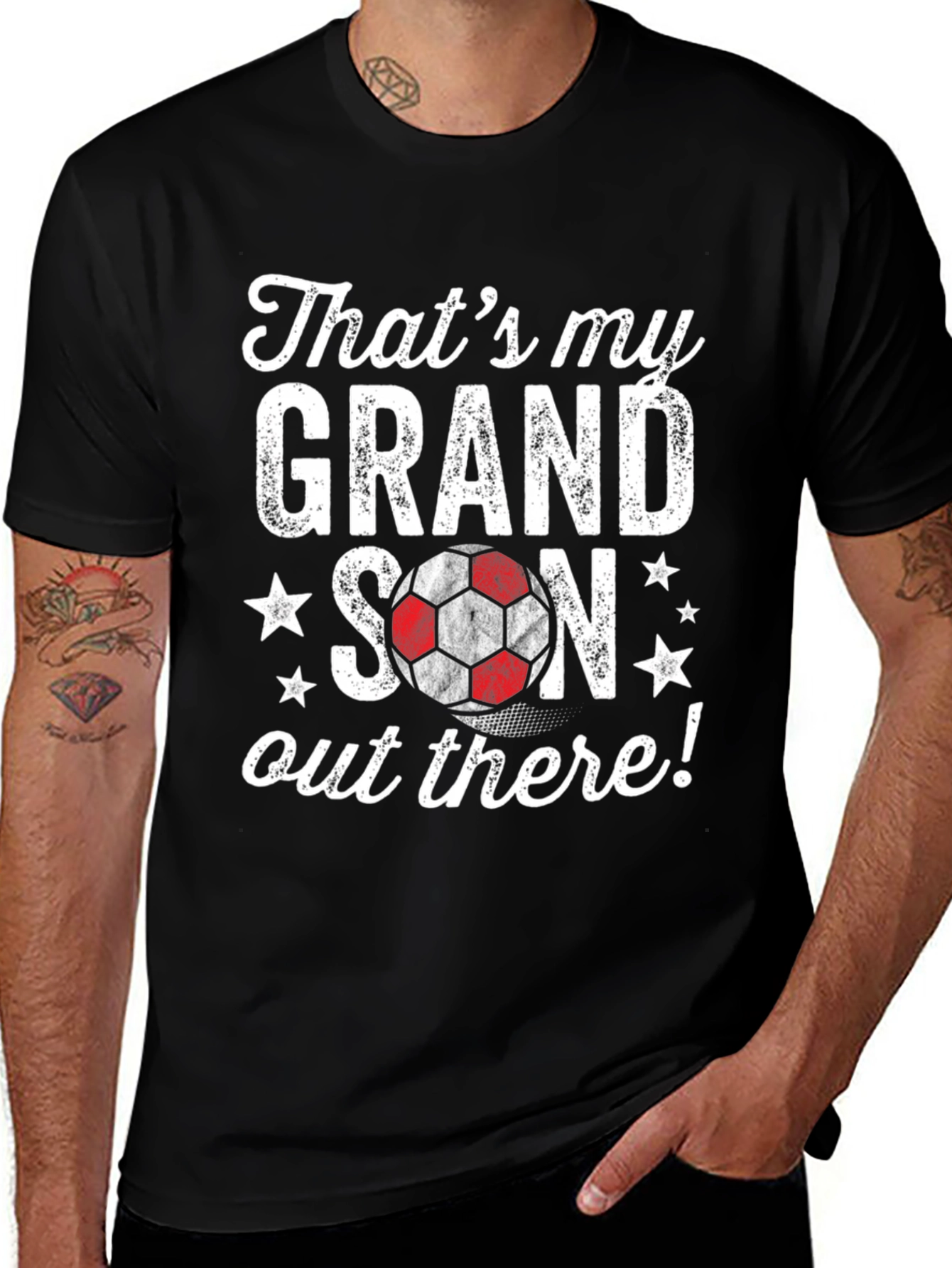 Grandson Soccer T-Shirt: Thats My Grandson Out There!