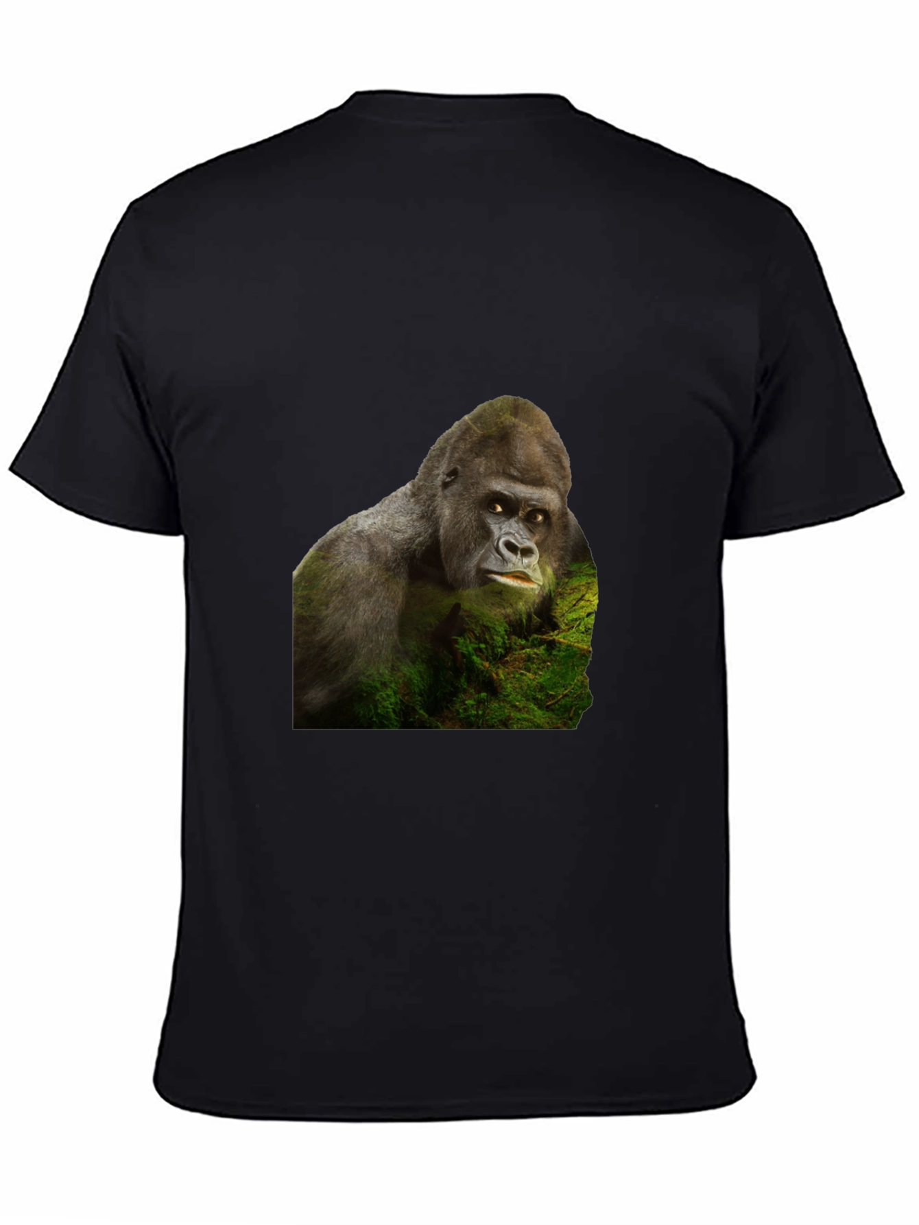 Gorilla Graphic T-Shirt - Black Crew Neck Tee
