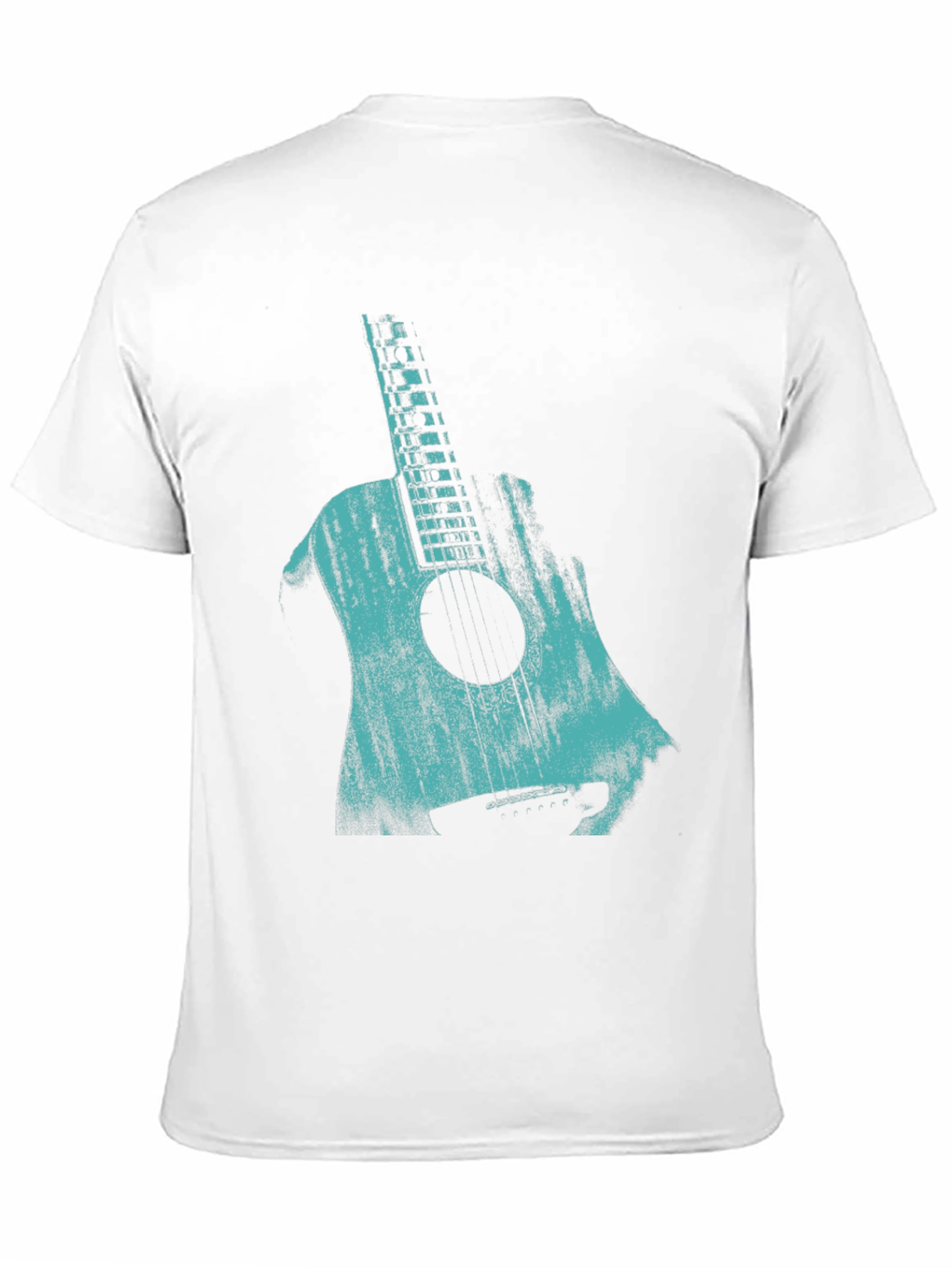 Guitar Graphic Print T-Shirt - Stylish Music Lover Tee