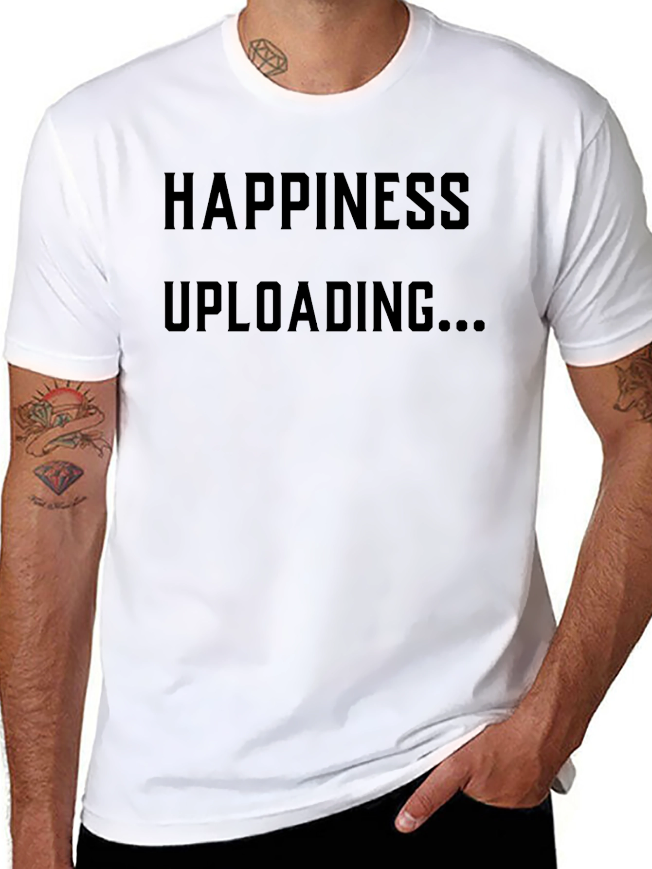 Happiness Uploading T-Shirt