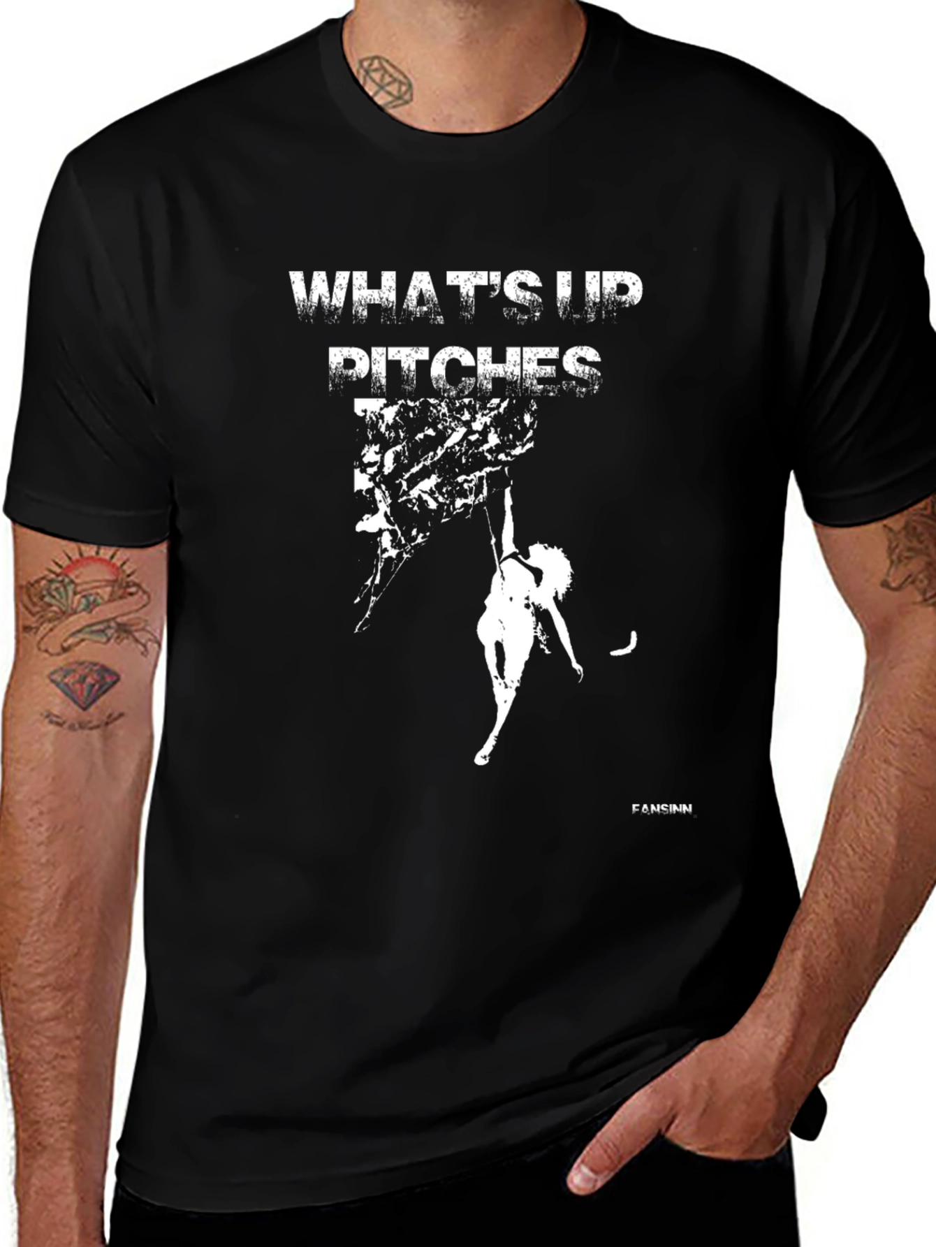Whats Up Pitches Climbing Graphic Tee