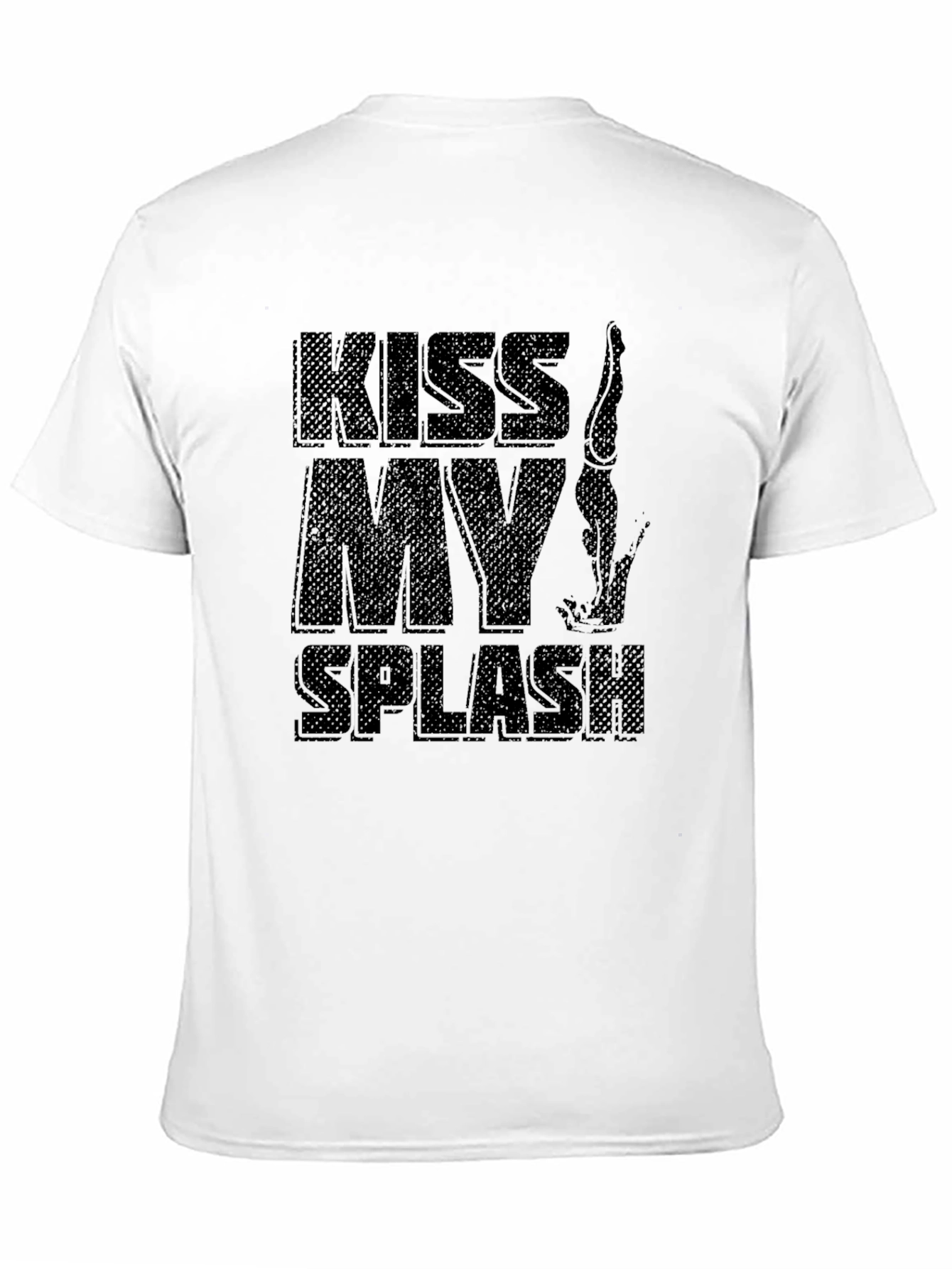 Kiss My Splash Black Graphic T-Shirt
