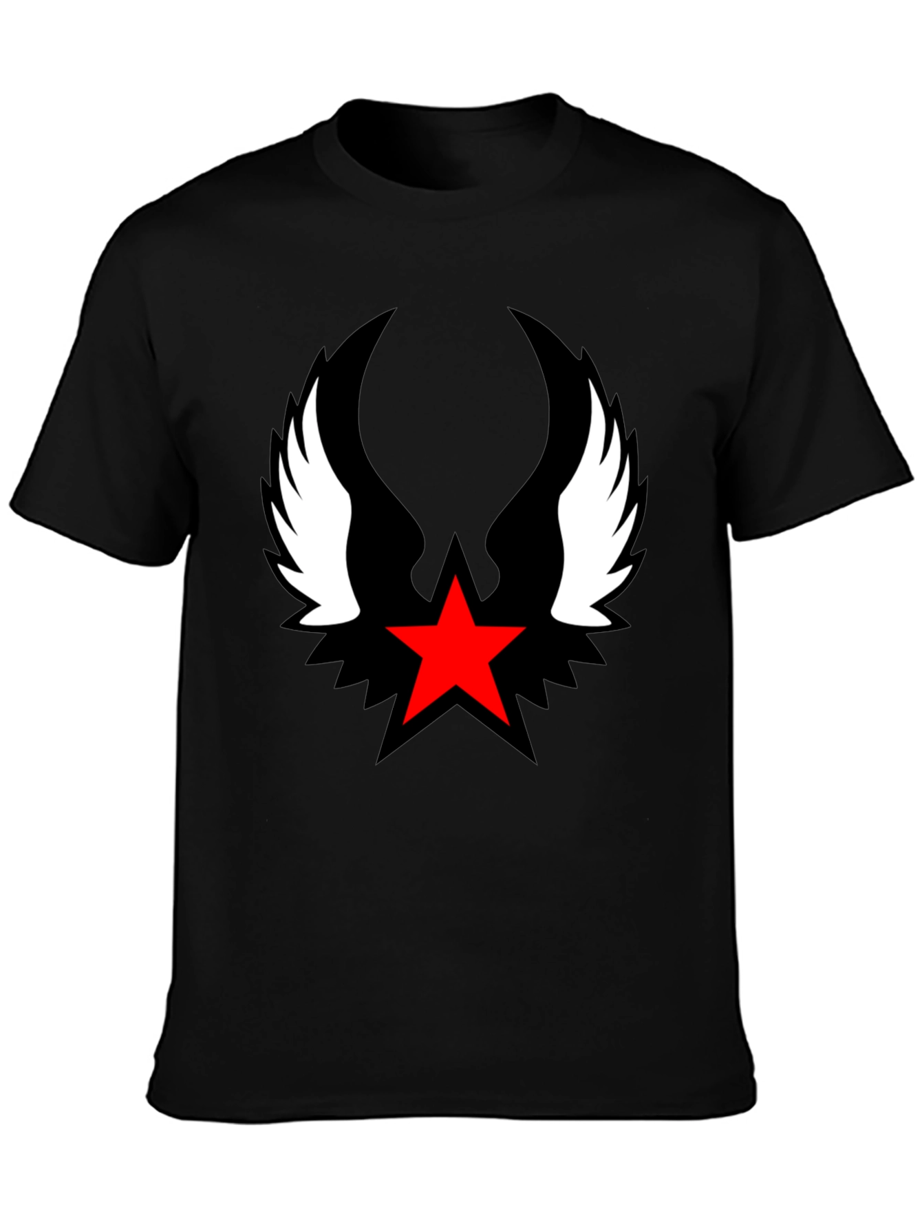 Red Star Winged Graphic Tee - Stylish Mens Shirt