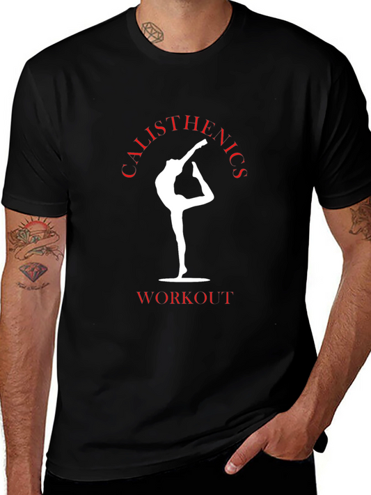 Calisthenics Workout Black Graphic Tee