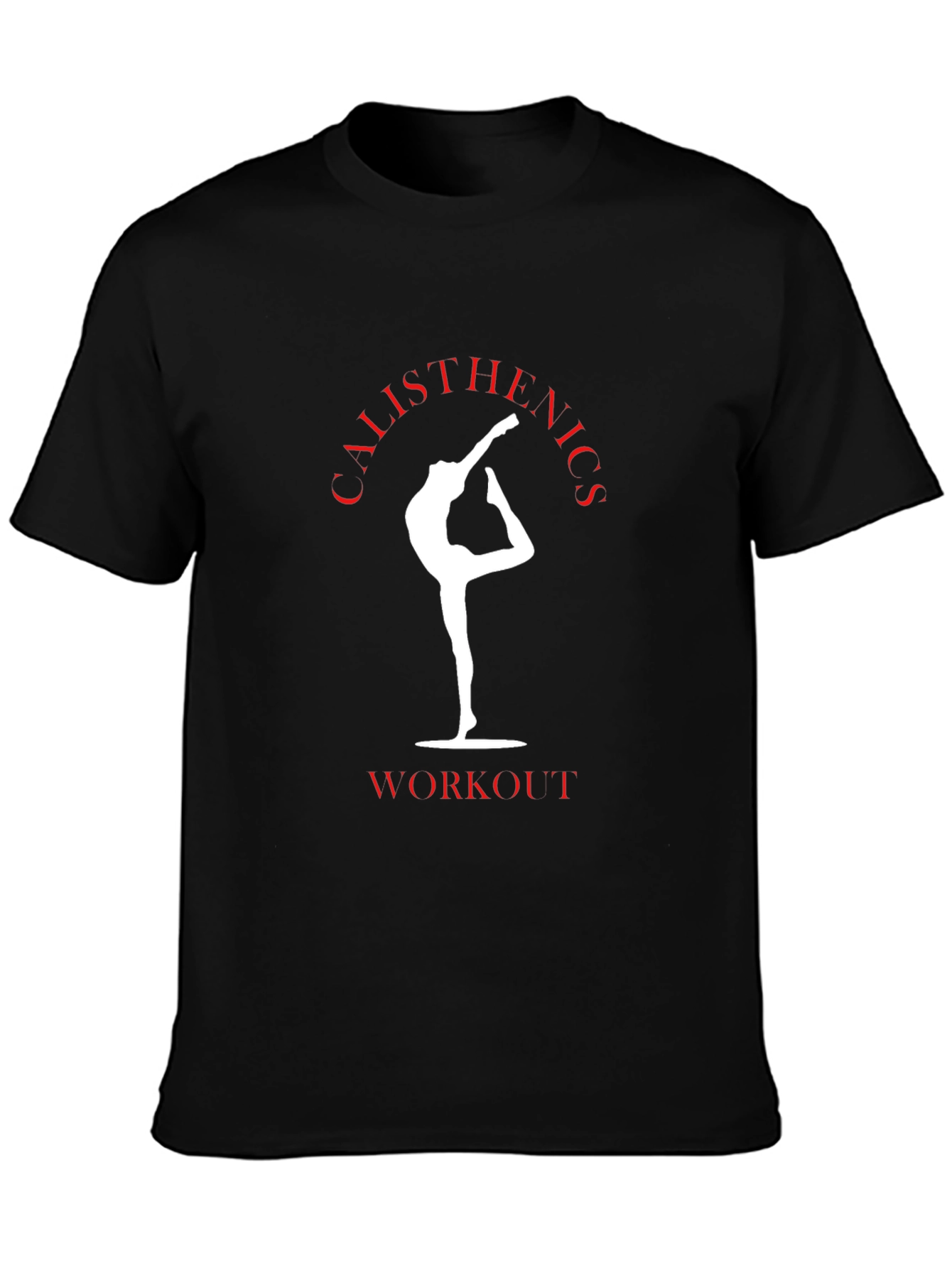 Calisthenics Workout Black Graphic Tee