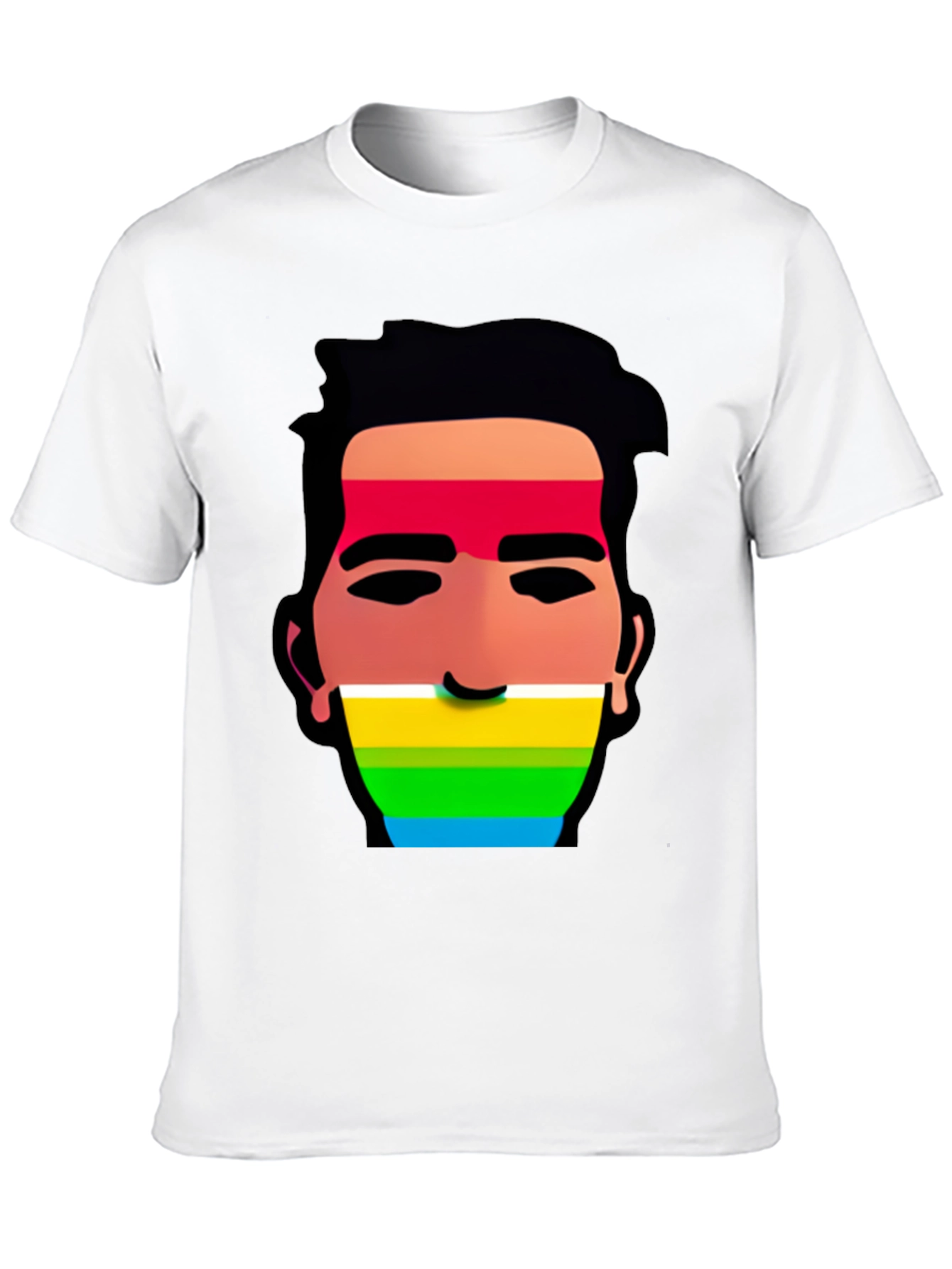 Rainbow Face Graphic Tee