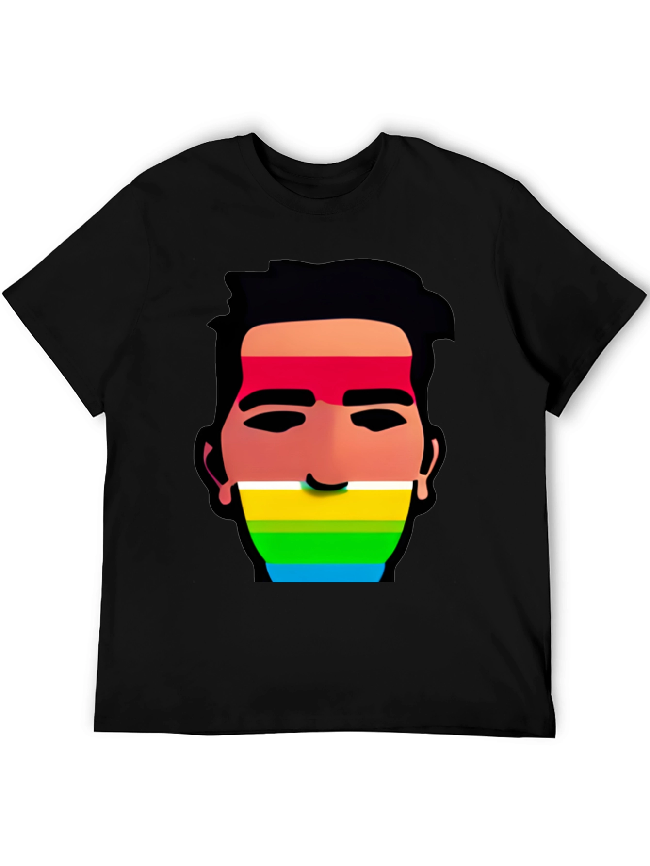 Rainbow Face Graphic Tee