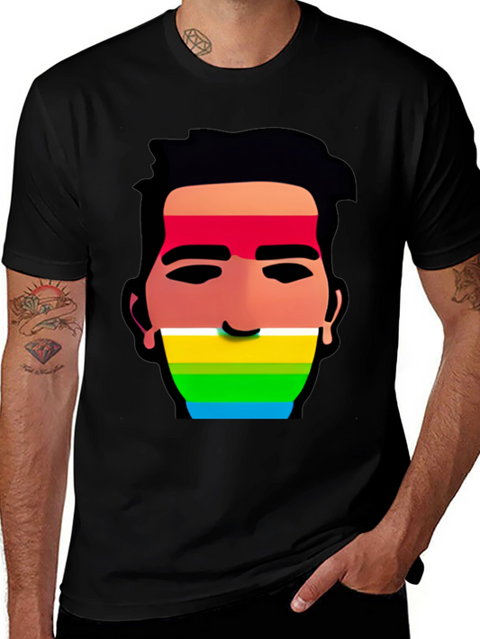 Rainbow Face Graphic Tee