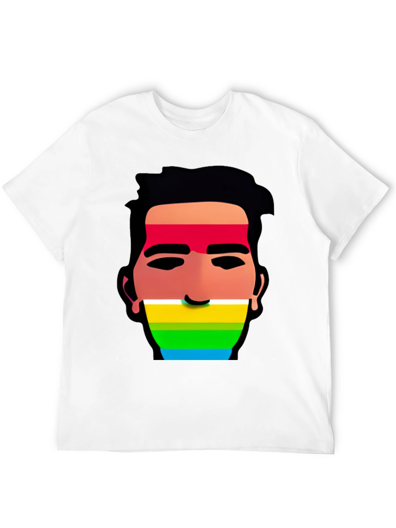 Rainbow Face Graphic Tee