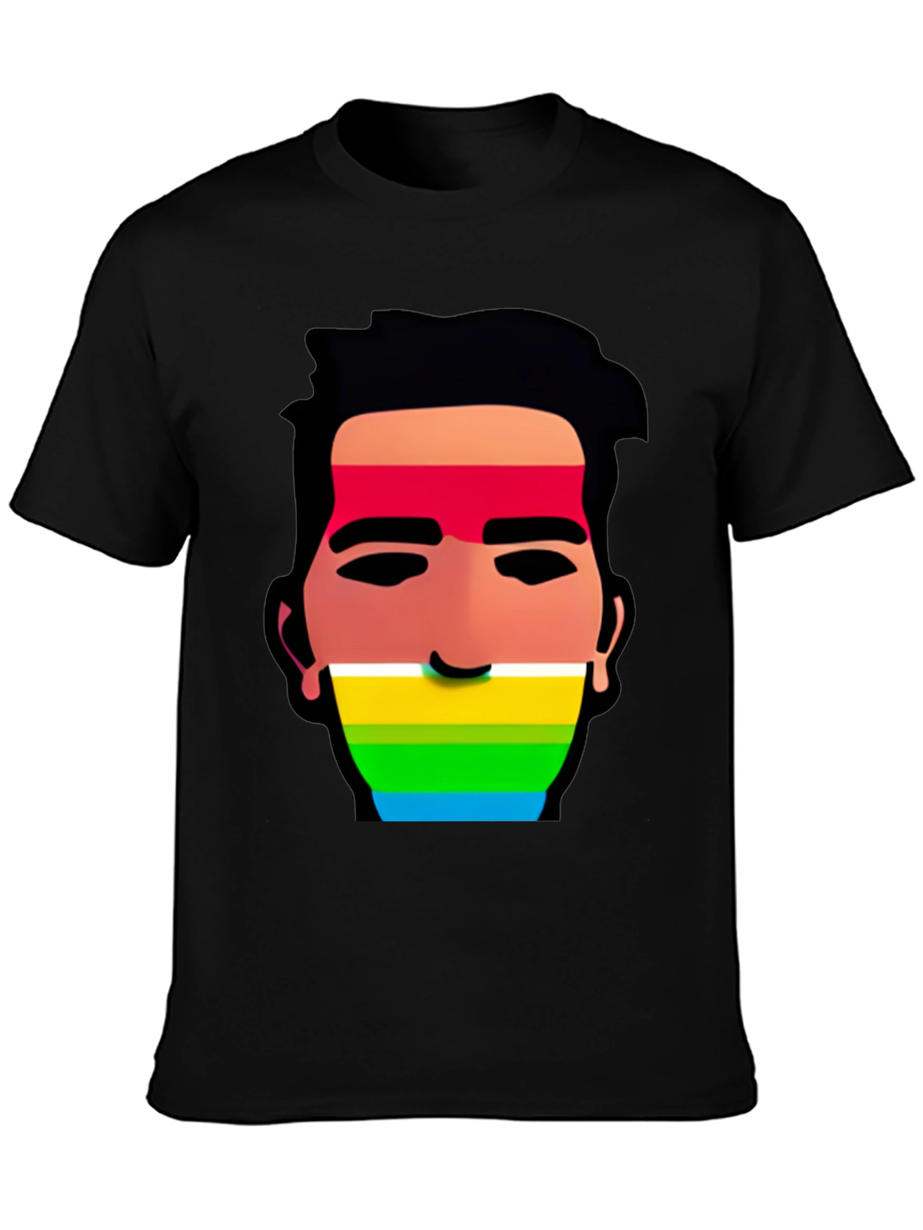 Rainbow Face Graphic Tee
