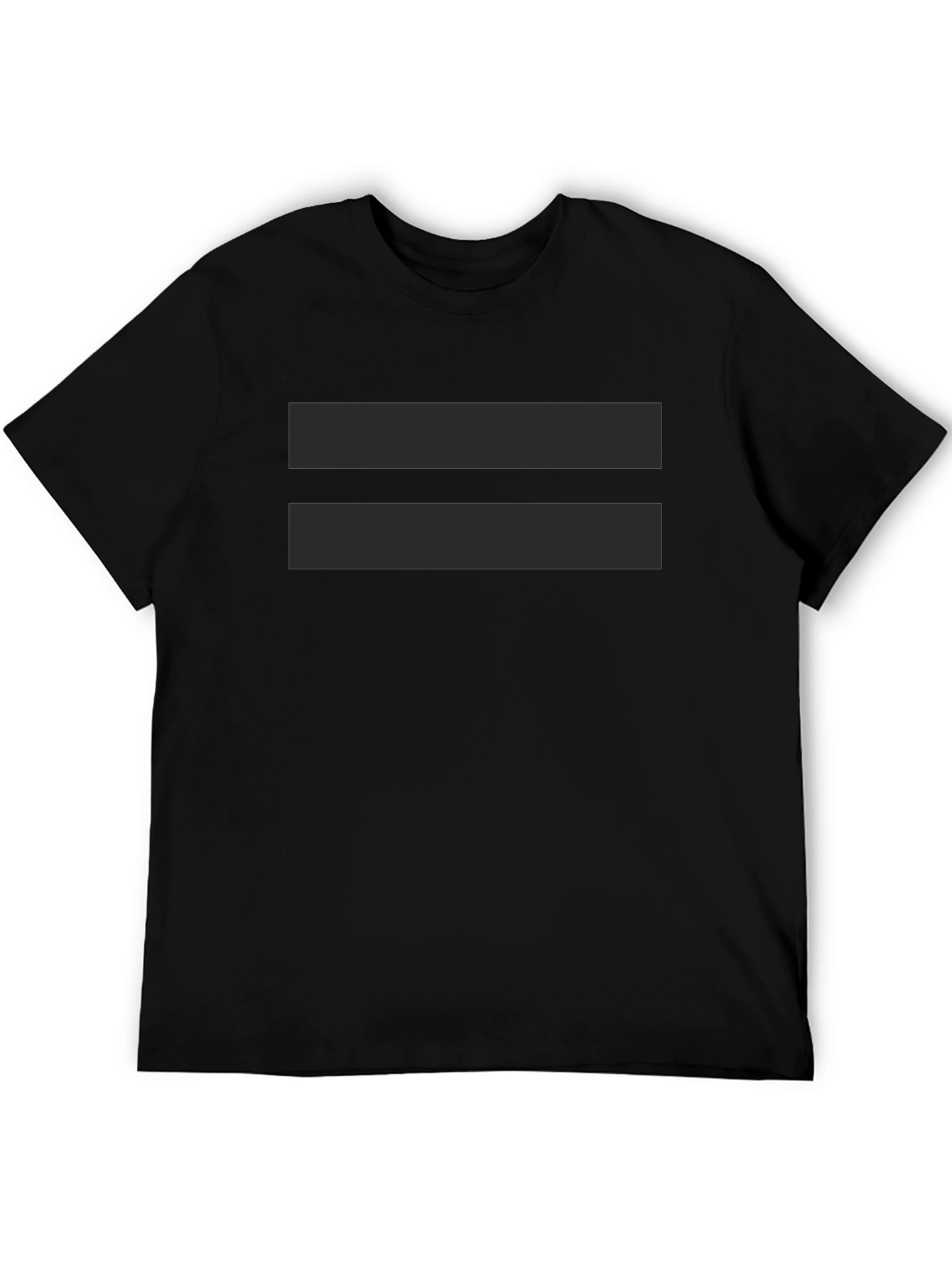 Equality Symbol Black T-Shirt - Simple Statement Tee