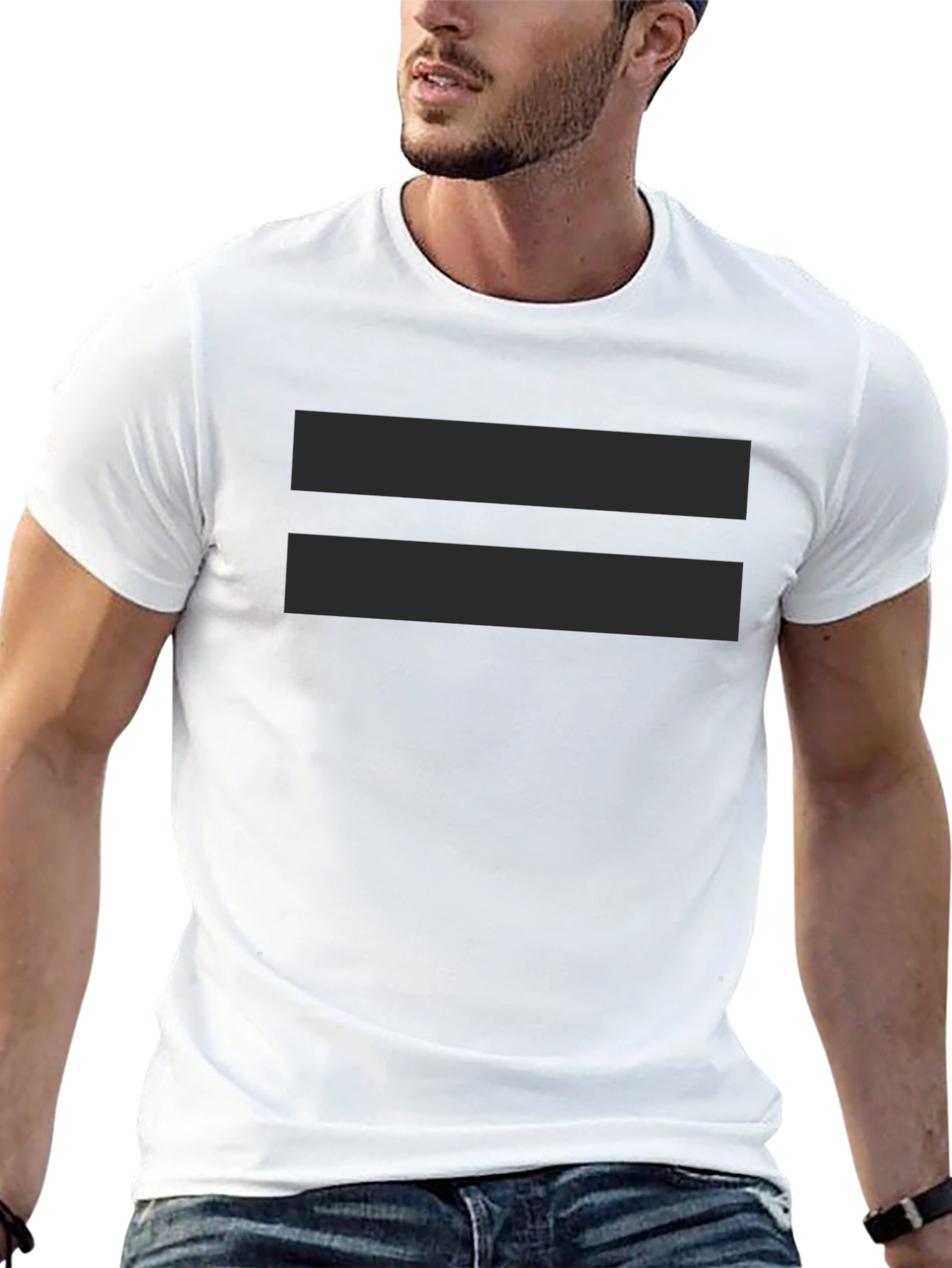 Equality Symbol Black T-Shirt - Simple Statement Tee