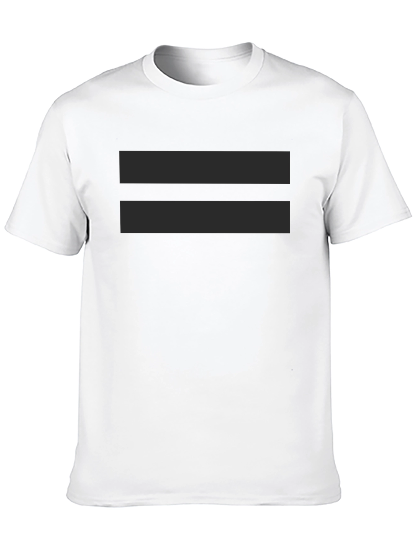 Equality Symbol Black T-Shirt - Simple Statement Tee