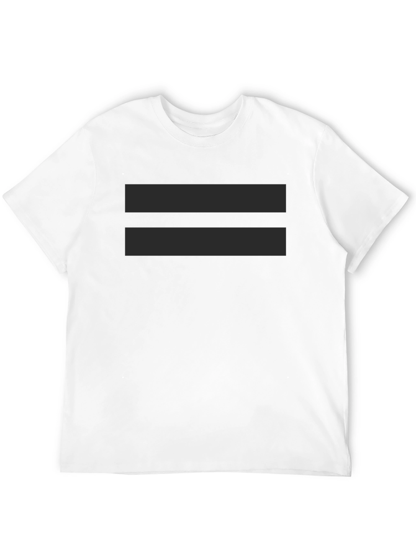 Equality Symbol Black T-Shirt - Simple Statement Tee
