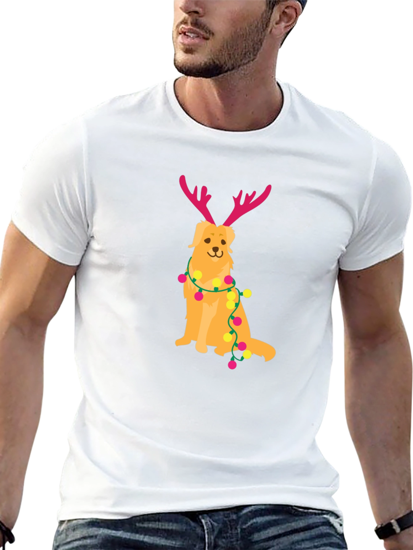 Dog Reindeer Holiday T-Shirt