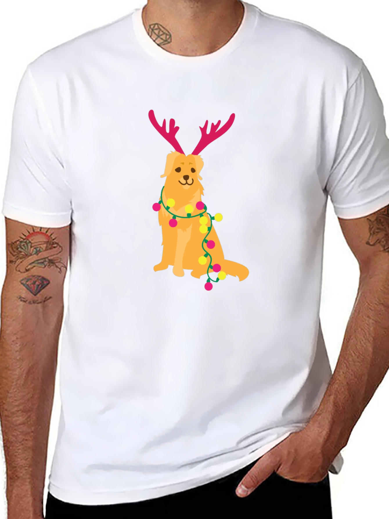 Dog Reindeer Holiday T-Shirt