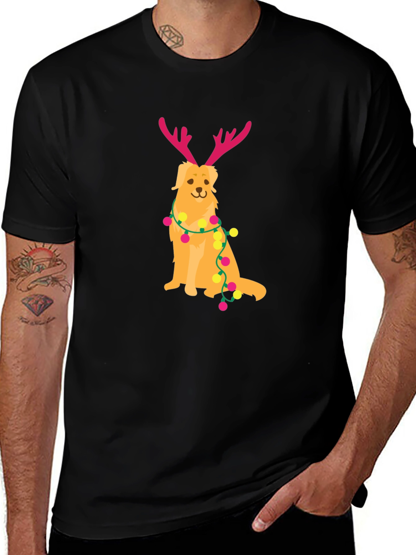 Dog Reindeer Holiday T-Shirt