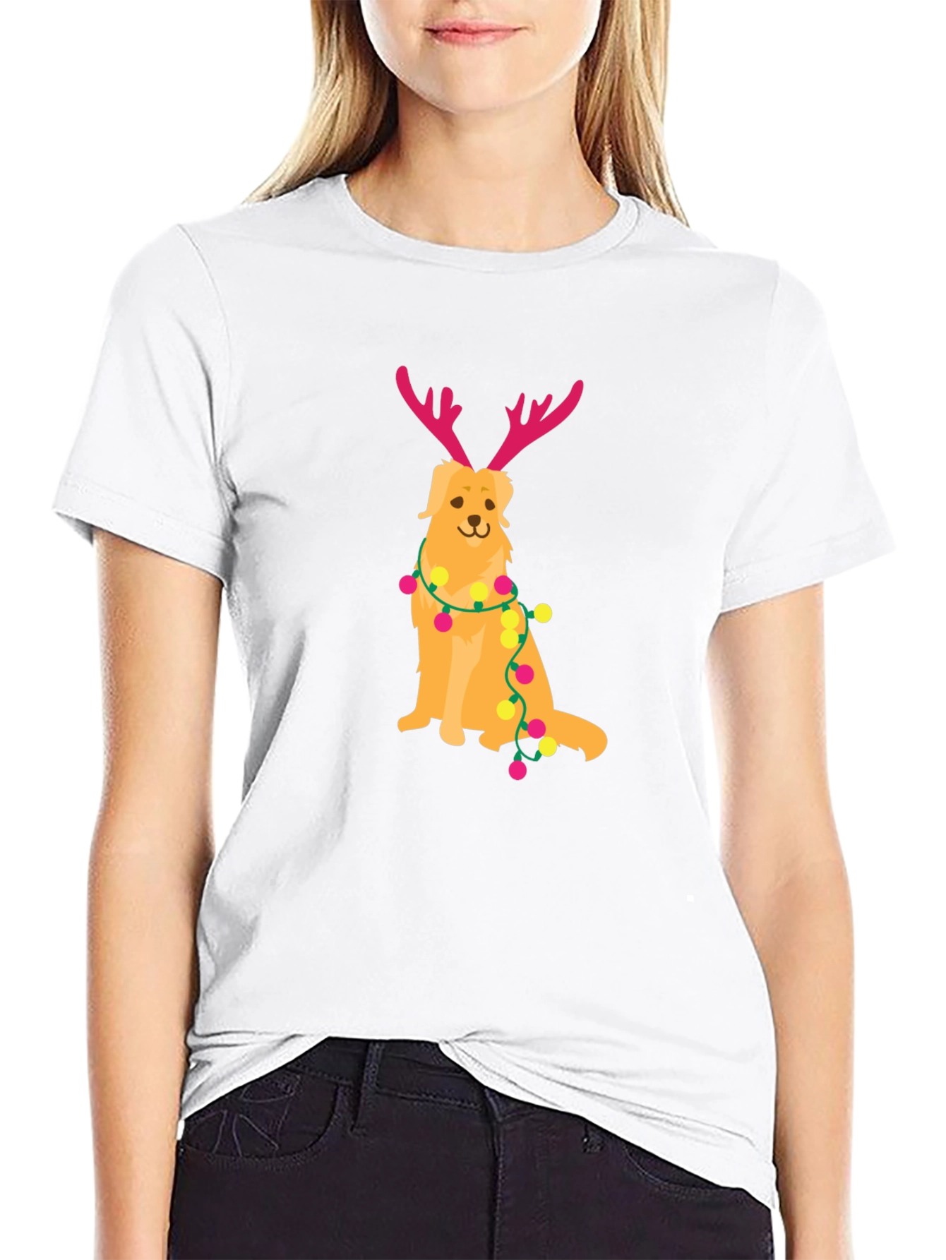 Dog Reindeer Holiday T-Shirt