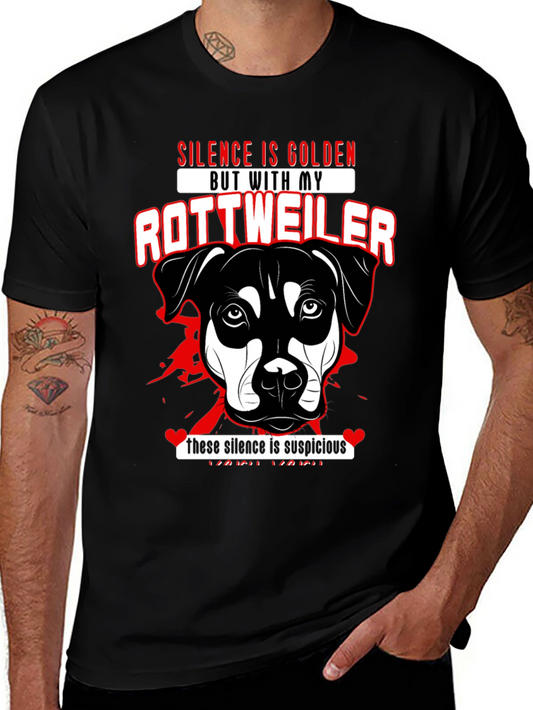Rottweiler Dog Lover T-Shirt - Silence is Golden