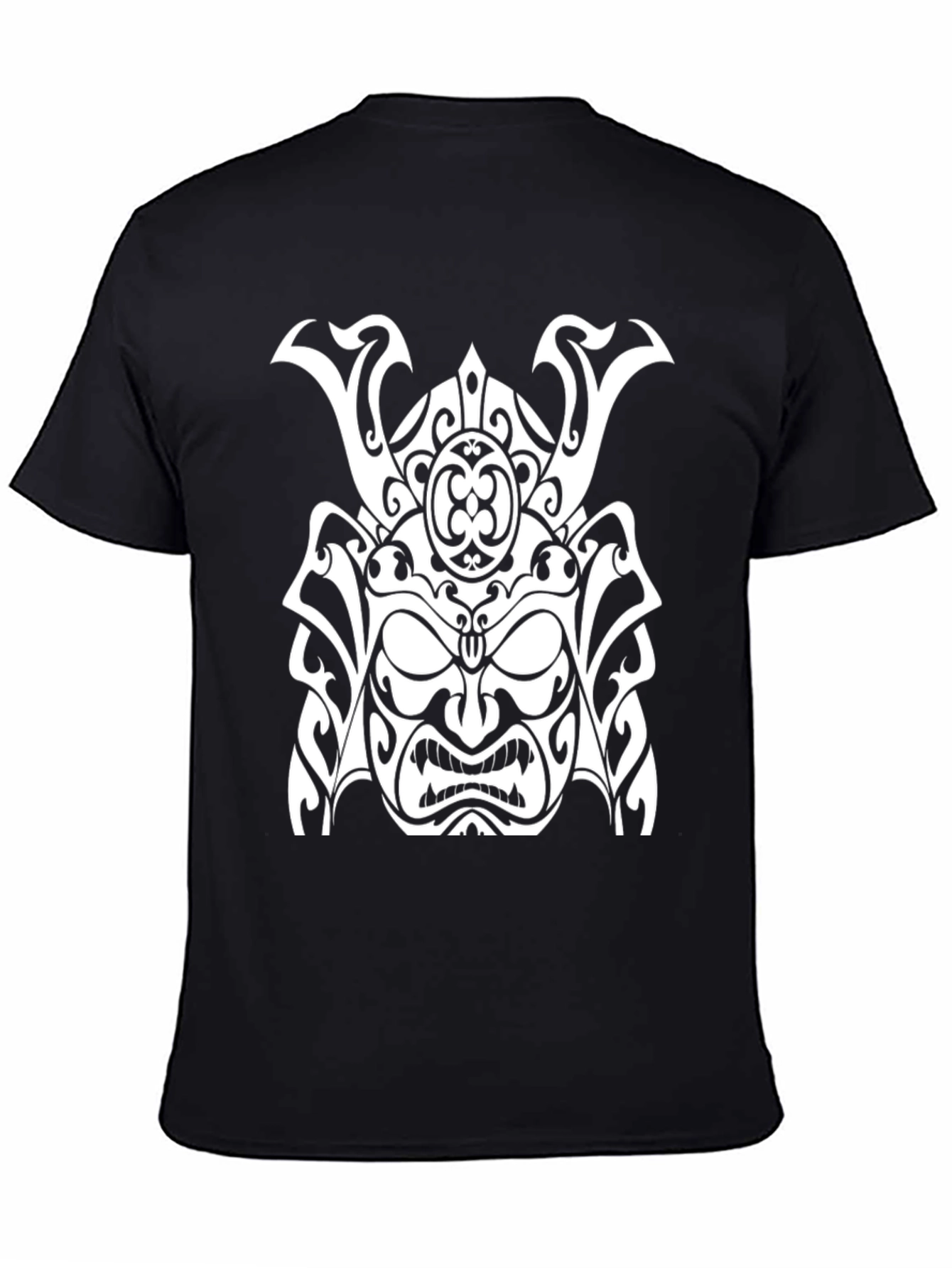 Samurai Warrior Graphic T-Shirt - Black