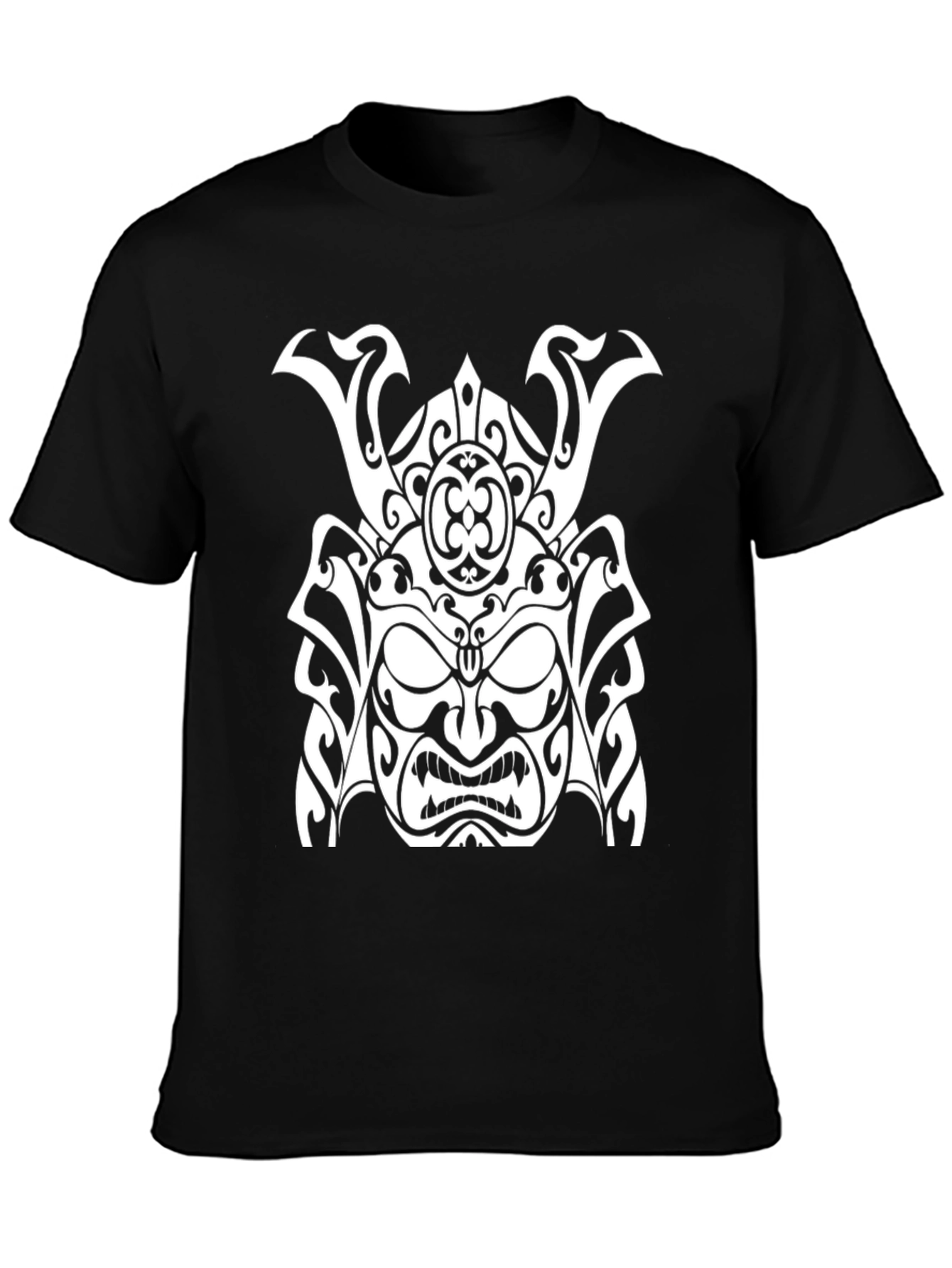 Samurai Warrior Graphic T-Shirt - Black