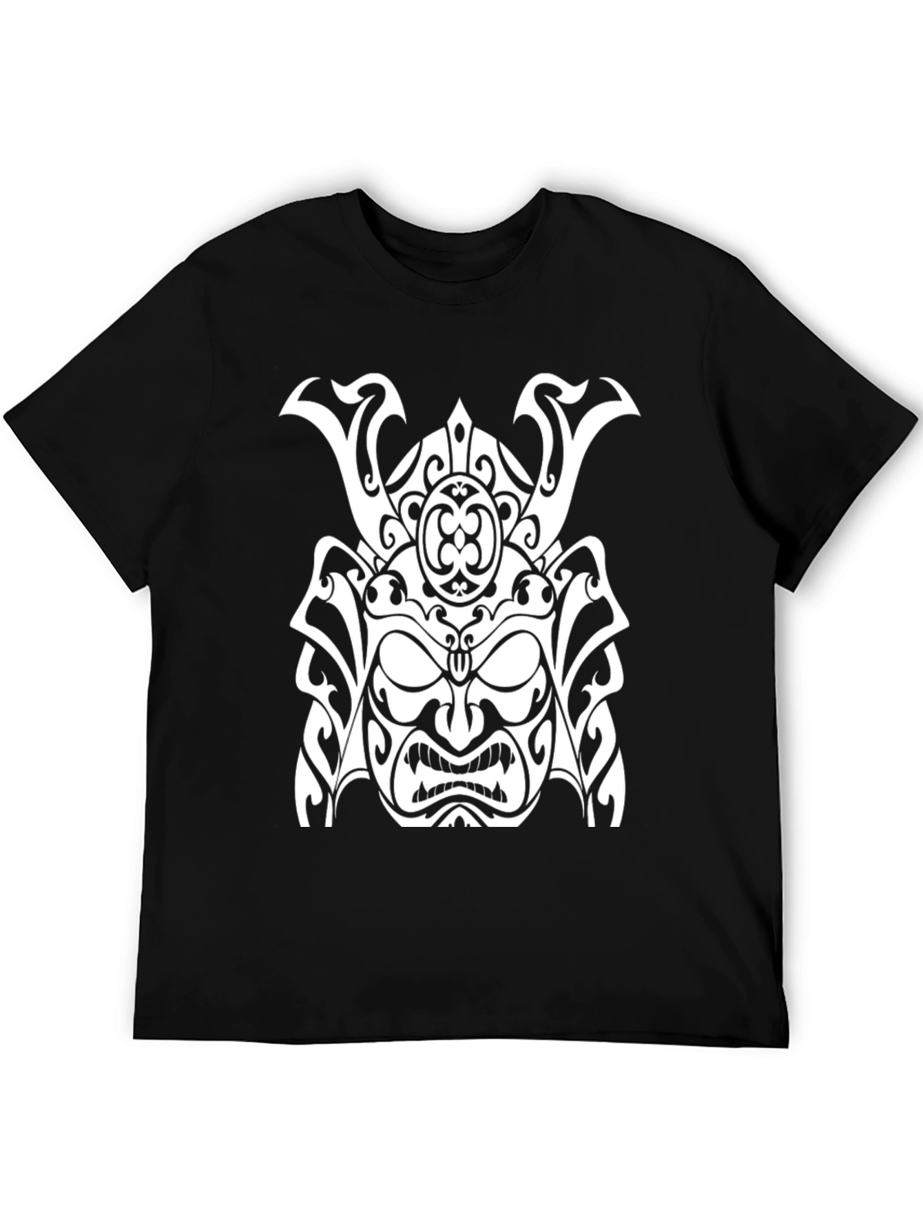 Samurai Warrior Graphic T-Shirt - Black