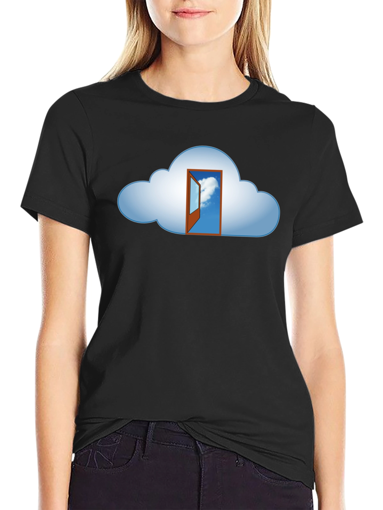 Cloud Doorway Graphic Tee - Unique Design