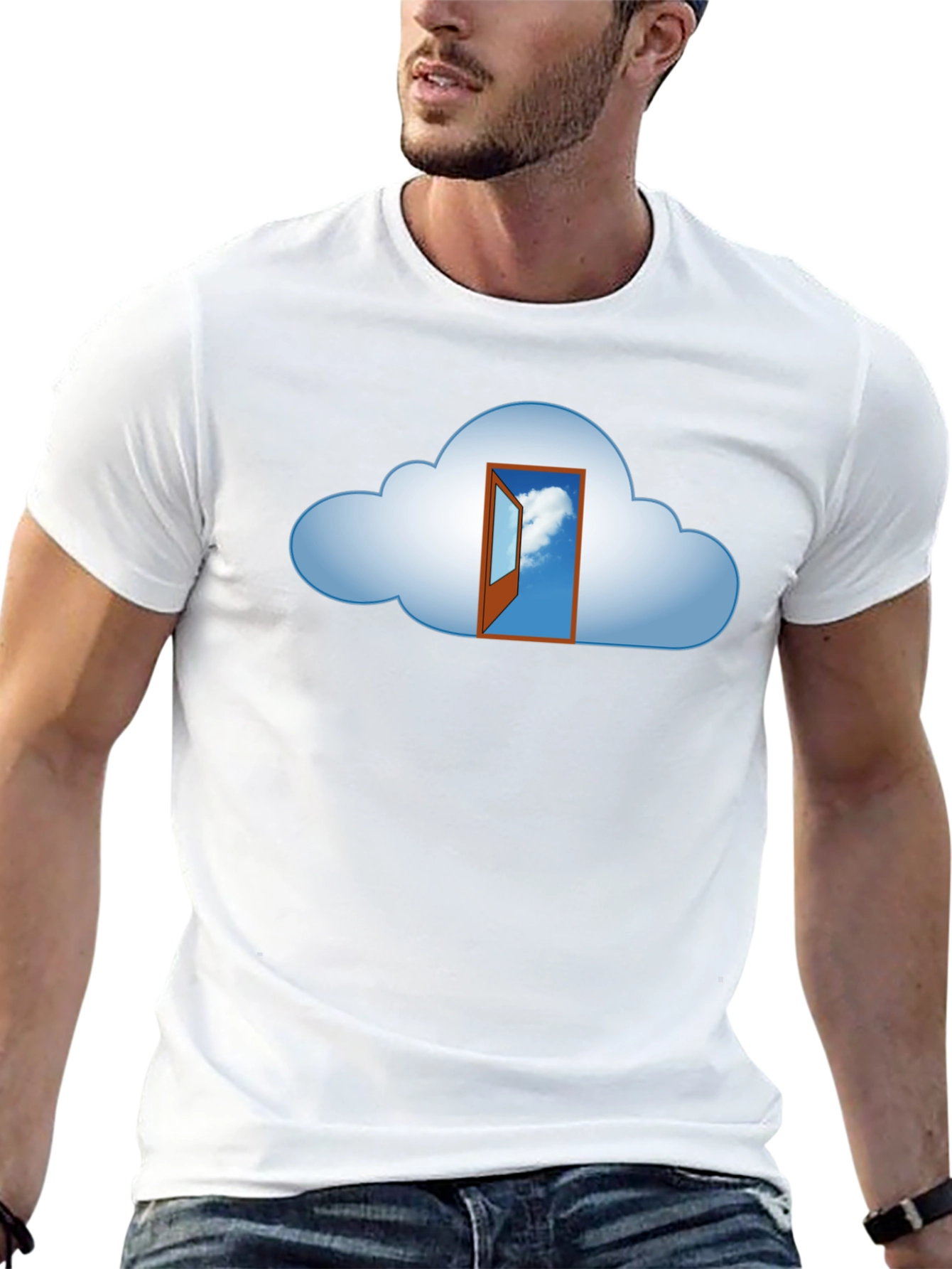 Cloud Doorway Graphic Tee - Unique Design
