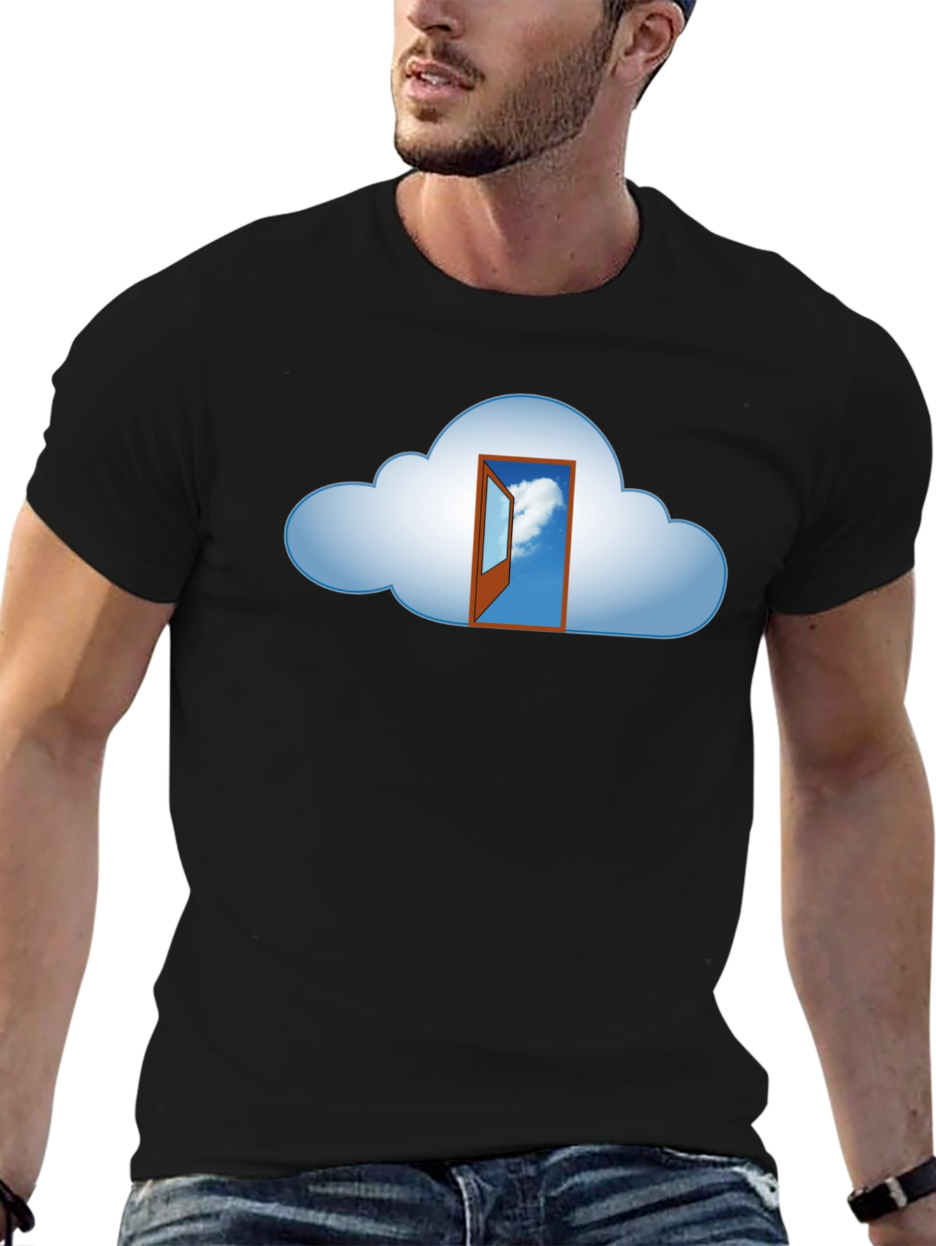 Cloud Doorway Graphic Tee - Unique Design