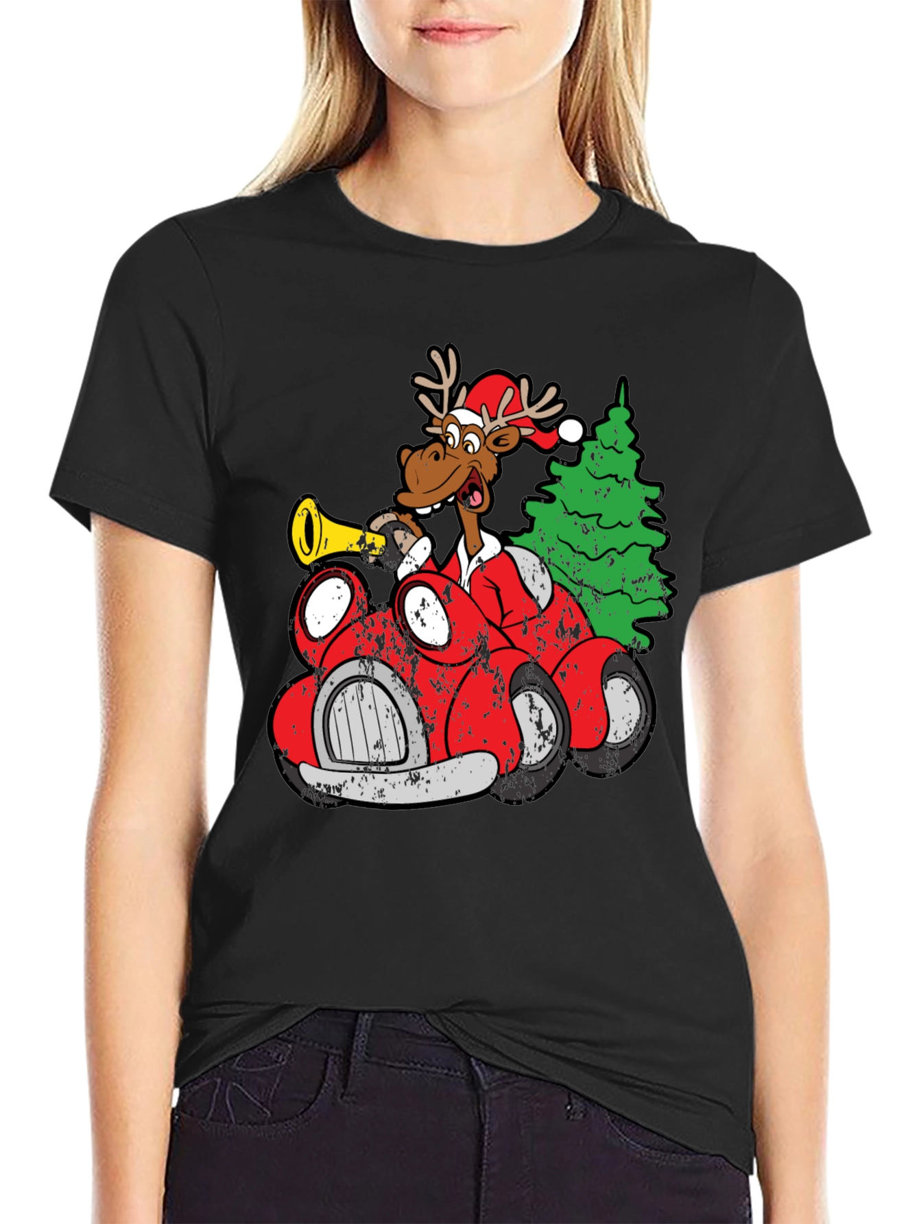 Festive Moose Christmas T-Shirt