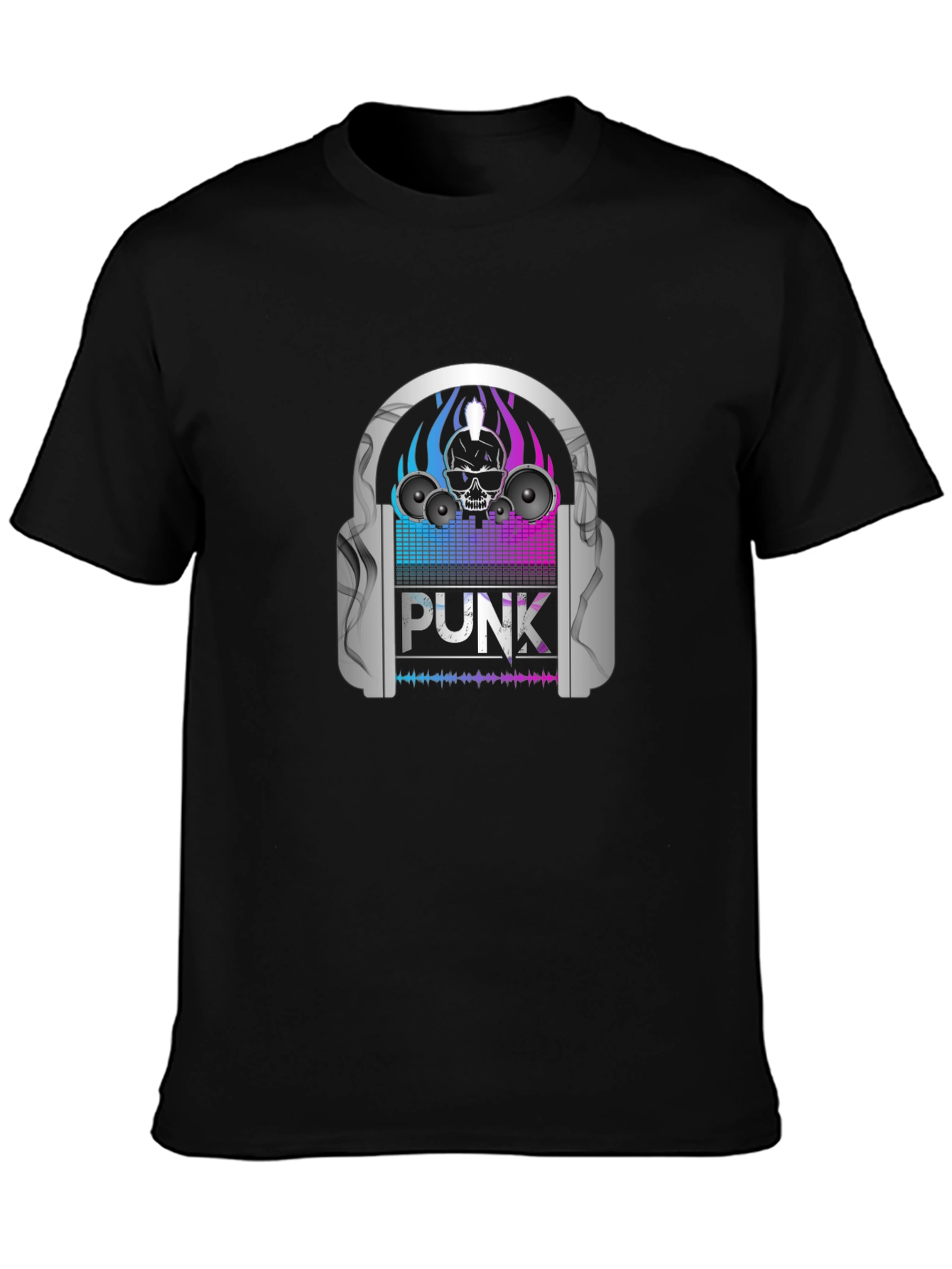 Punk Skull Headphone T-Shirt