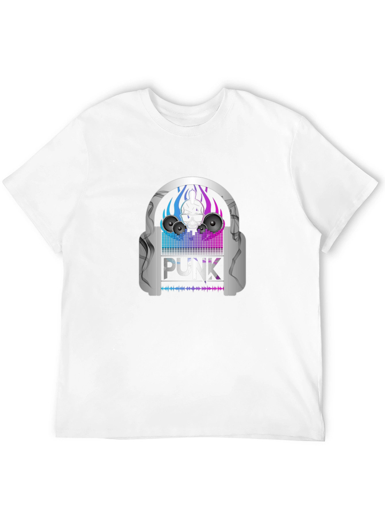 Punk Skull Headphone T-Shirt