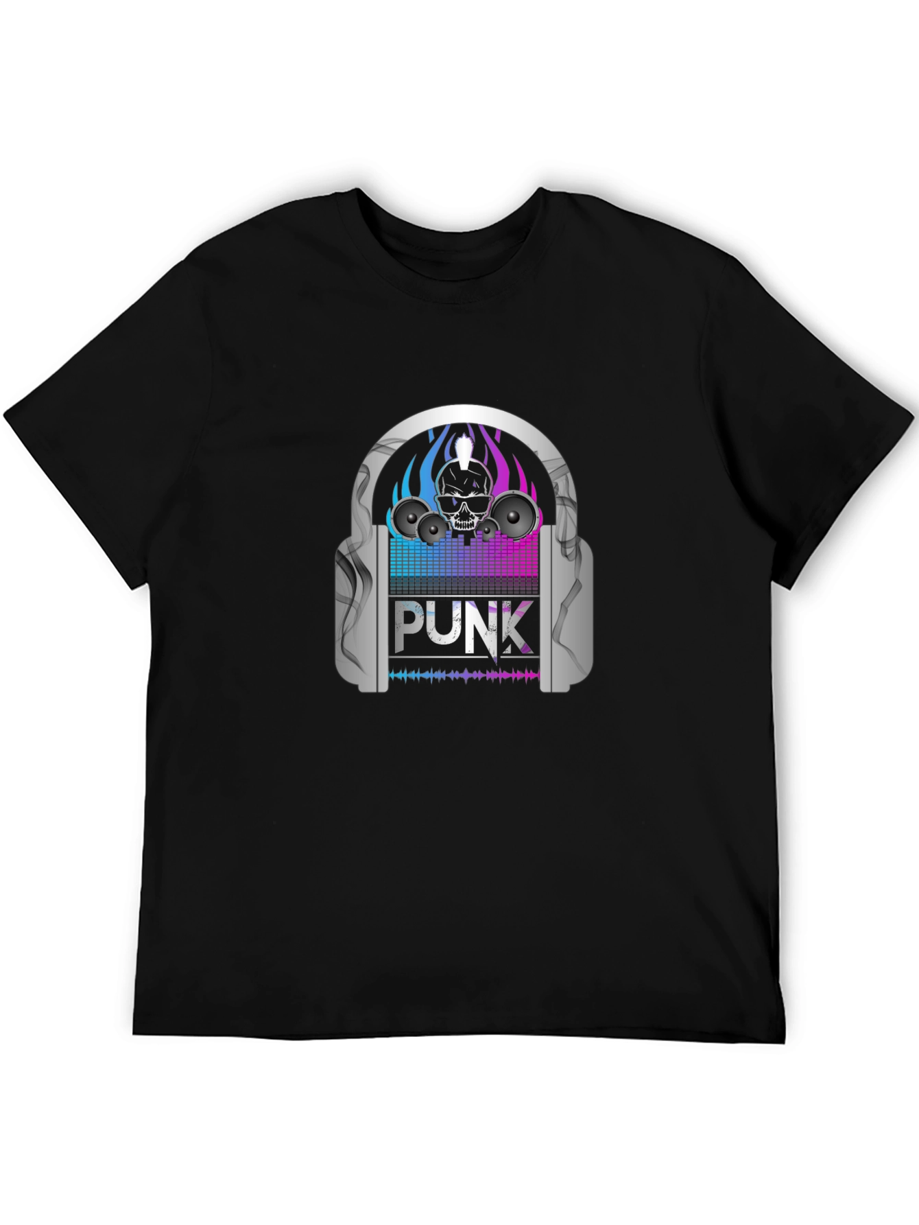 Punk Skull Headphone T-Shirt