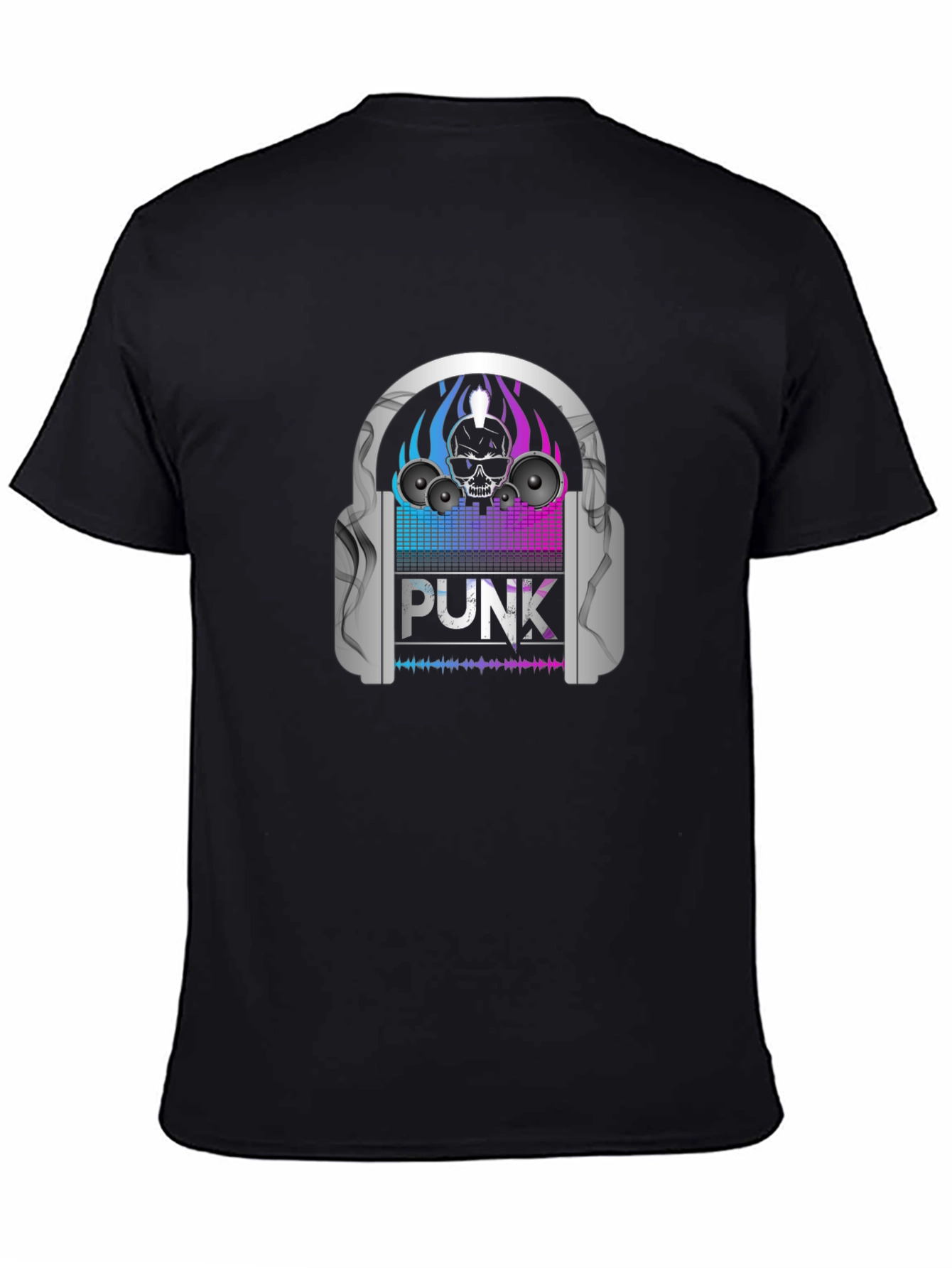 Punk Skull Headphone T-Shirt