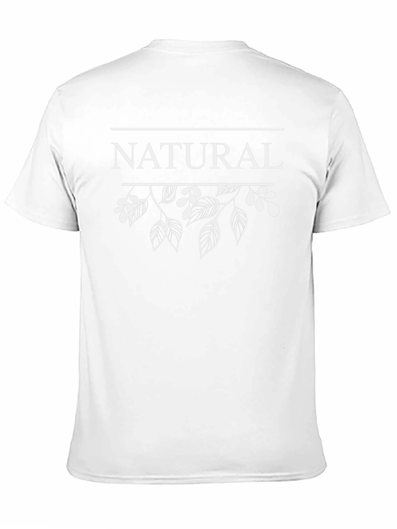Natural Floral Graphic Tee - Black