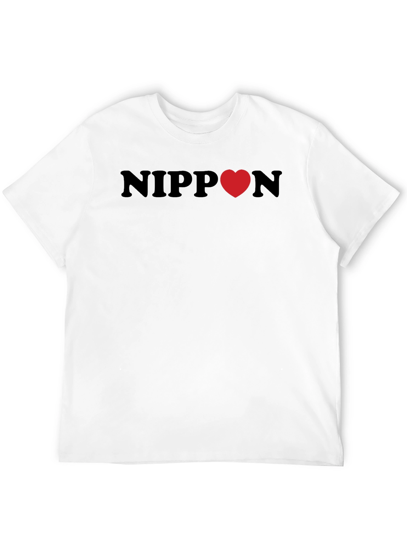 Nippon Heart Graphic Tee - Soft Cotton Blend T-Shirt
