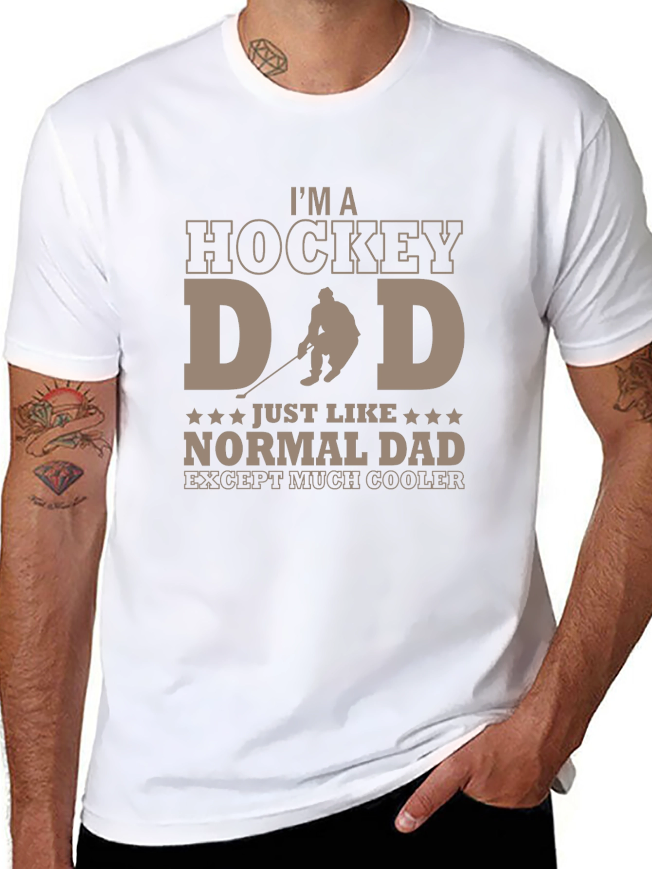 Hockey Dad T-Shirt - Cool Fathers Day Gift