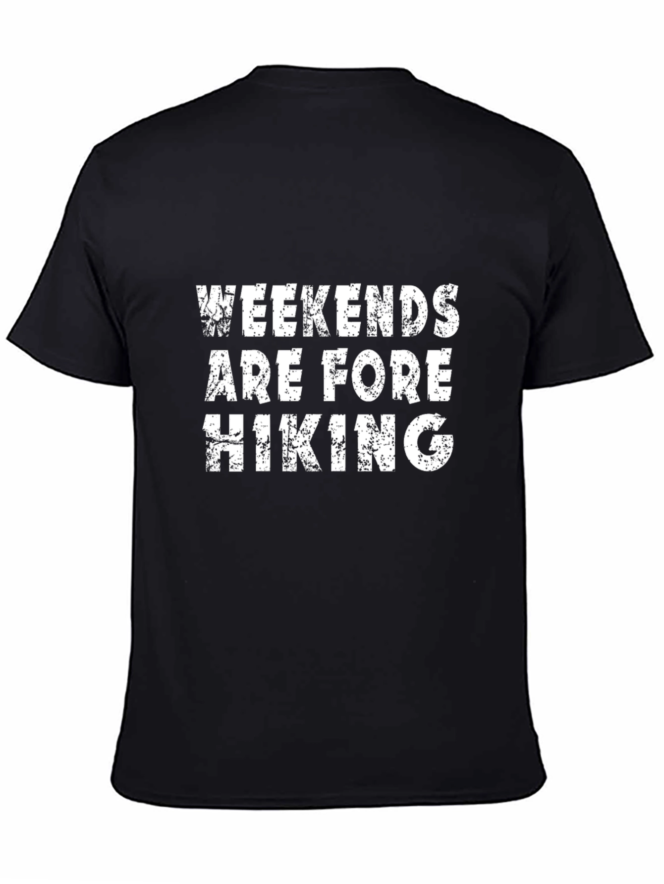 Weekends Are For Hiking Black Graphic Tee