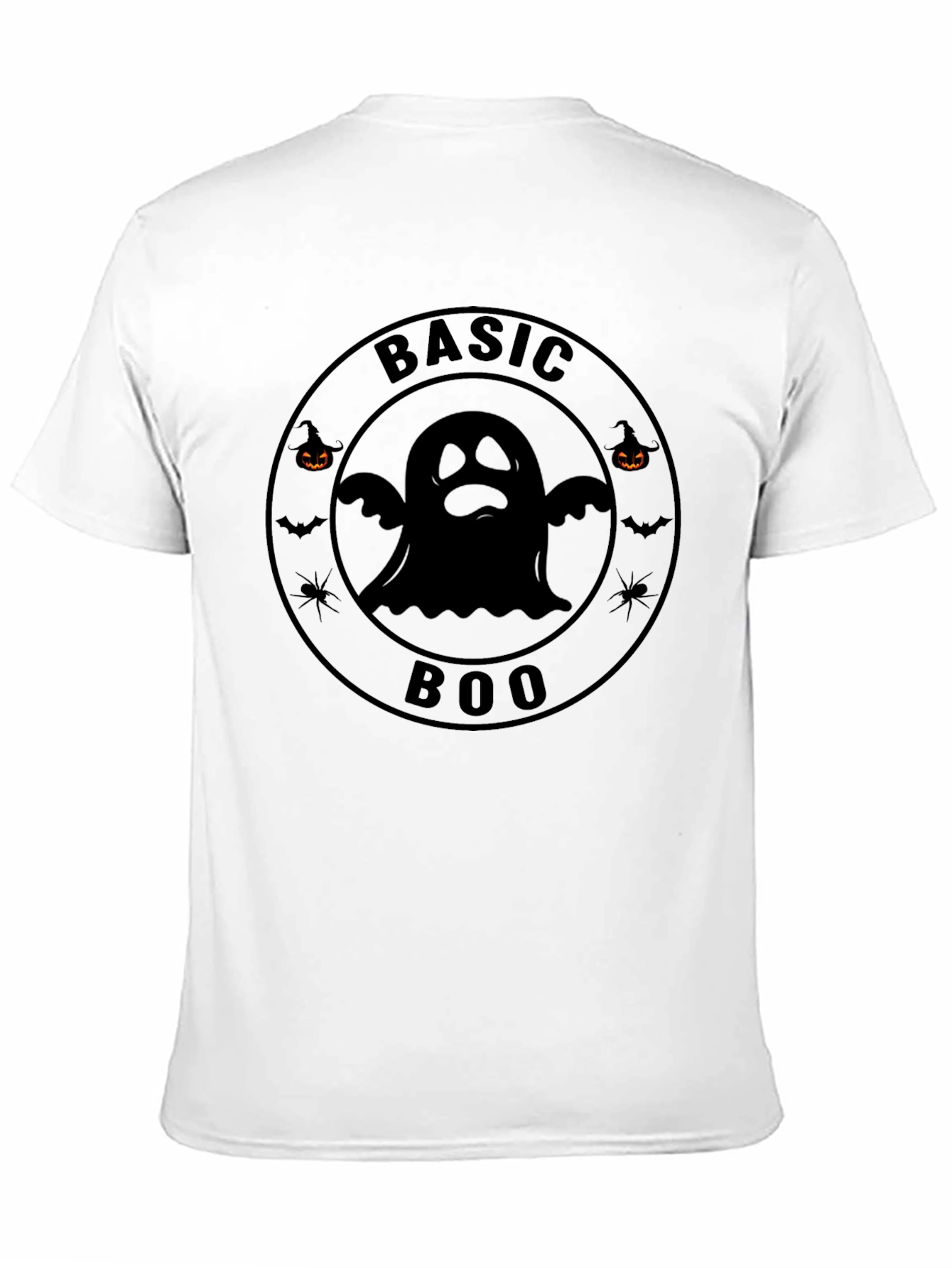 Basic Boo Ghost Graphic Halloween T-Shirt