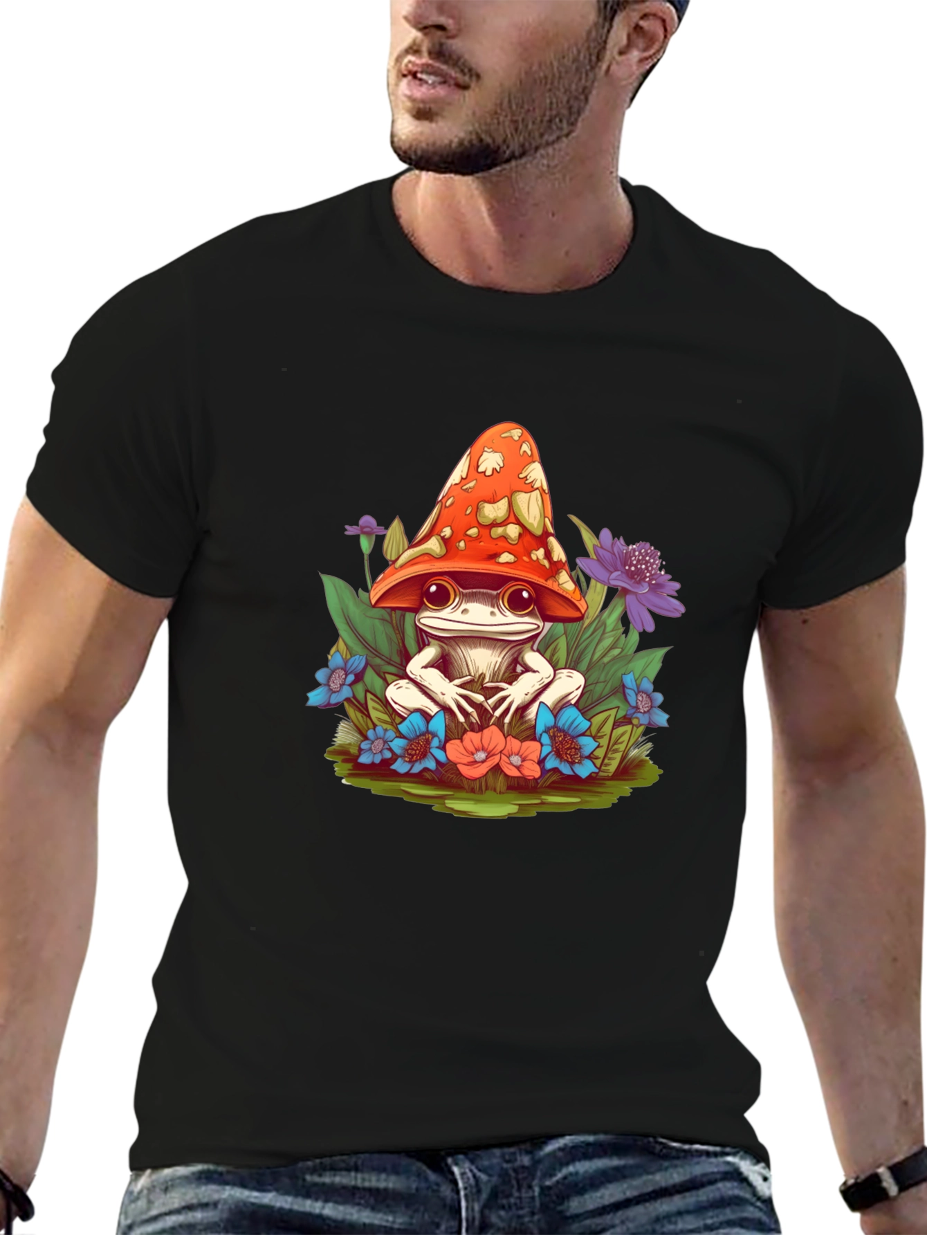 Mushroom Frog Graphic Tee