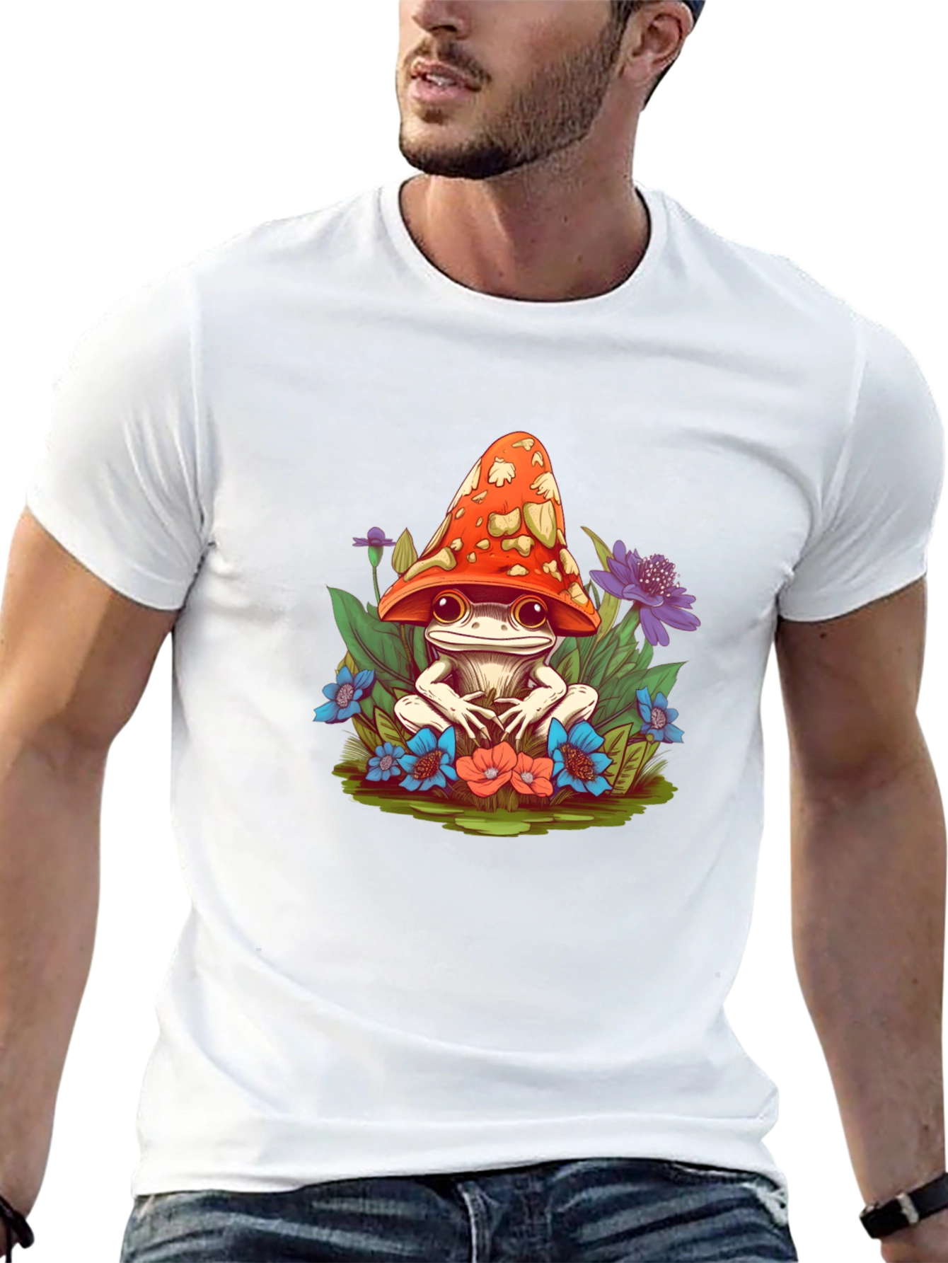Mushroom Frog Graphic Tee