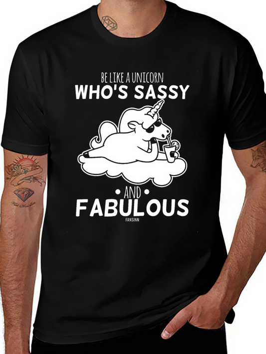 Sassy Unicorn Graphic Tee - Fabulous & Fun