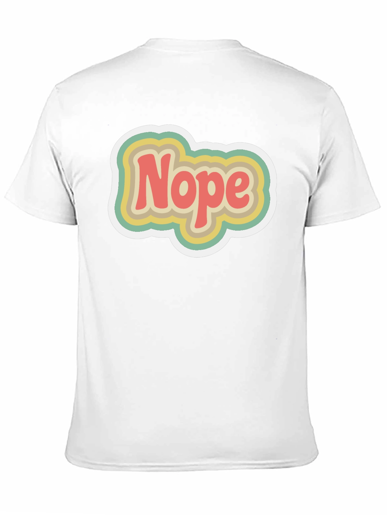 Retro Nope Graphic Tee - Trendy Casual Wear